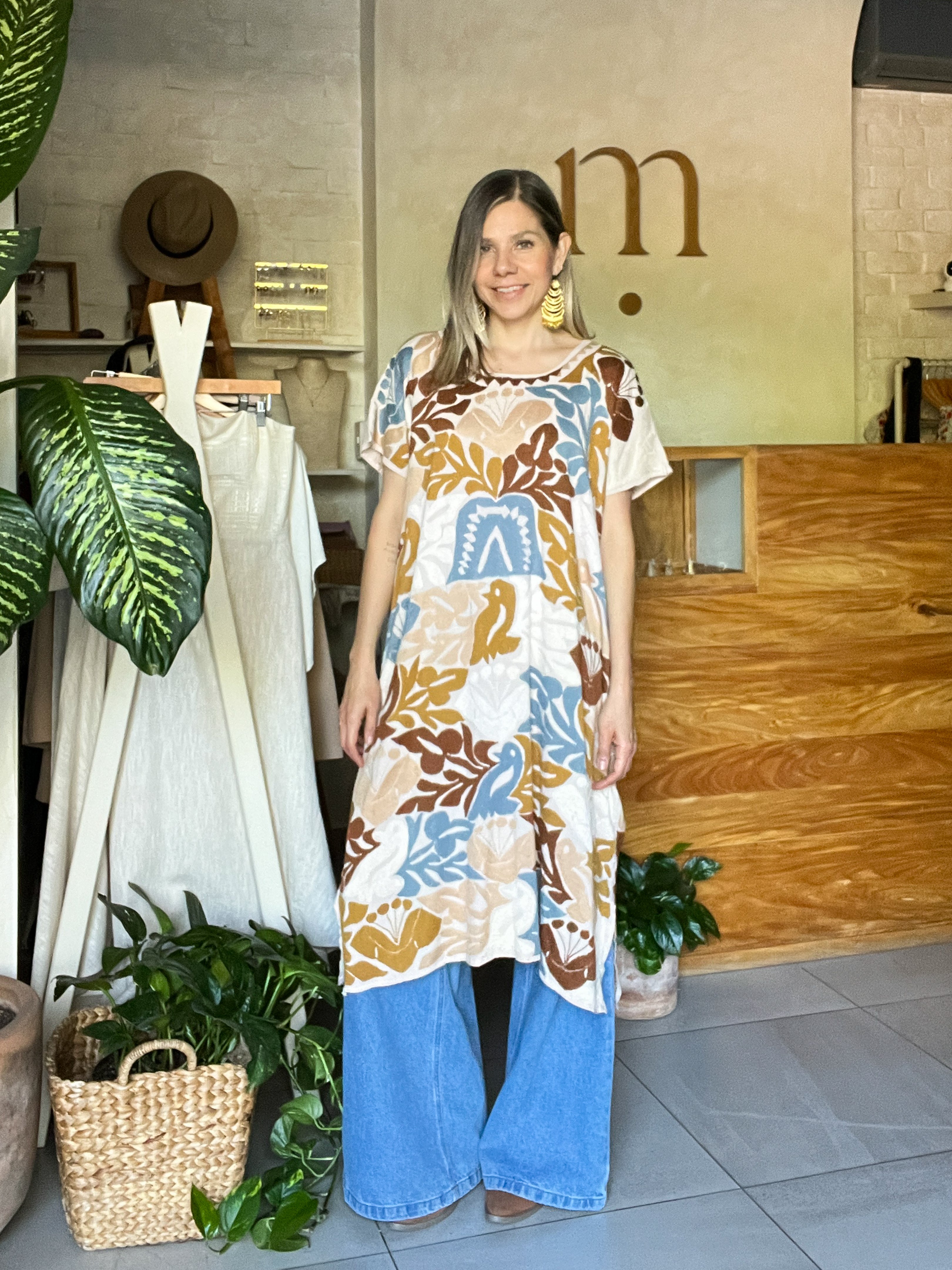 Huipil Jalapa Nude/Bone