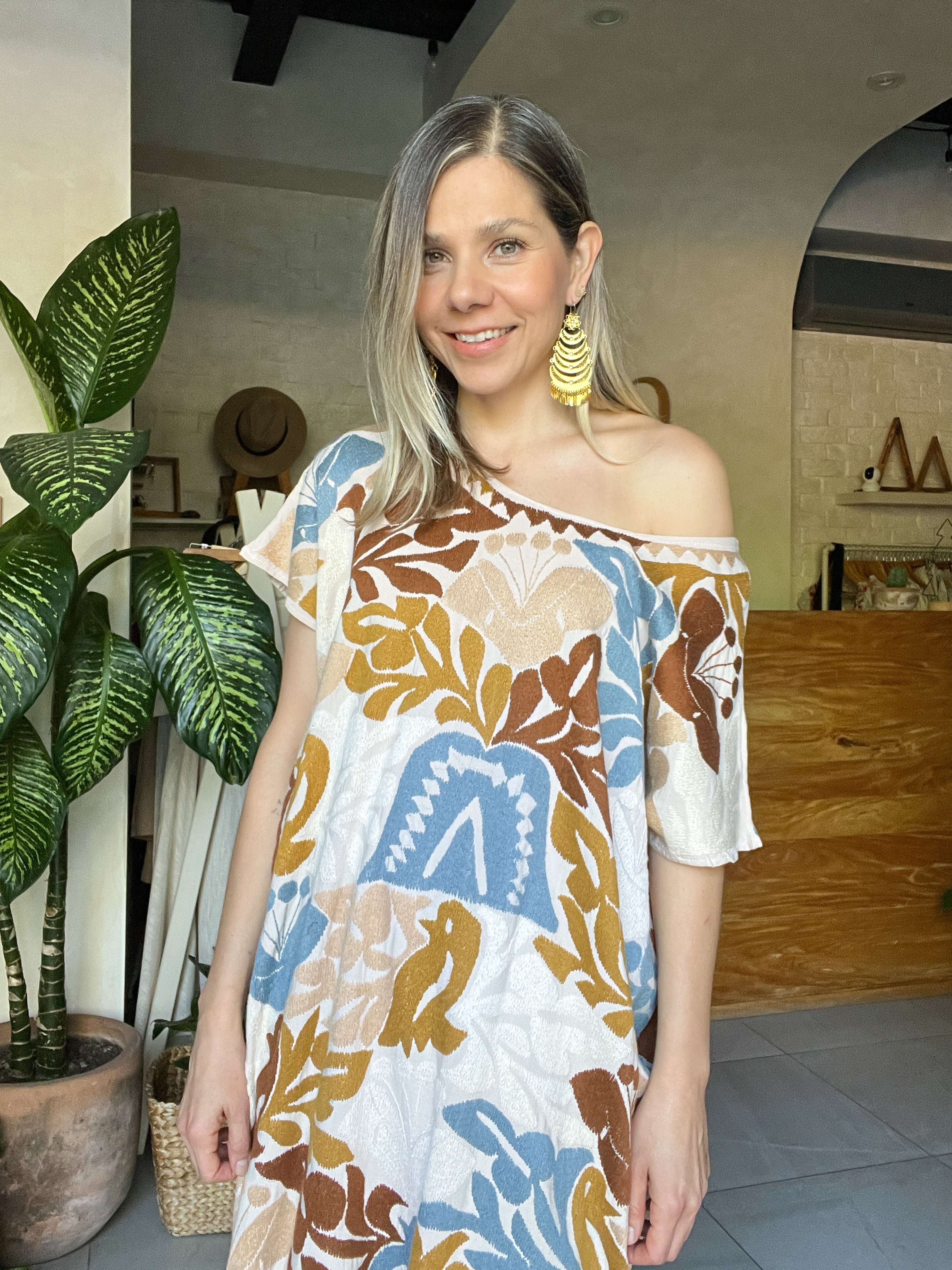 Huipil Jalapa Nude/Bone