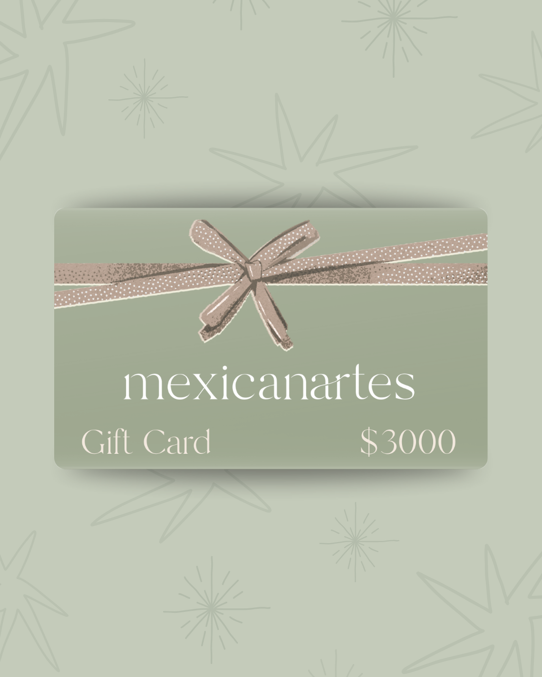 Tarjeta de Regalo $3,000