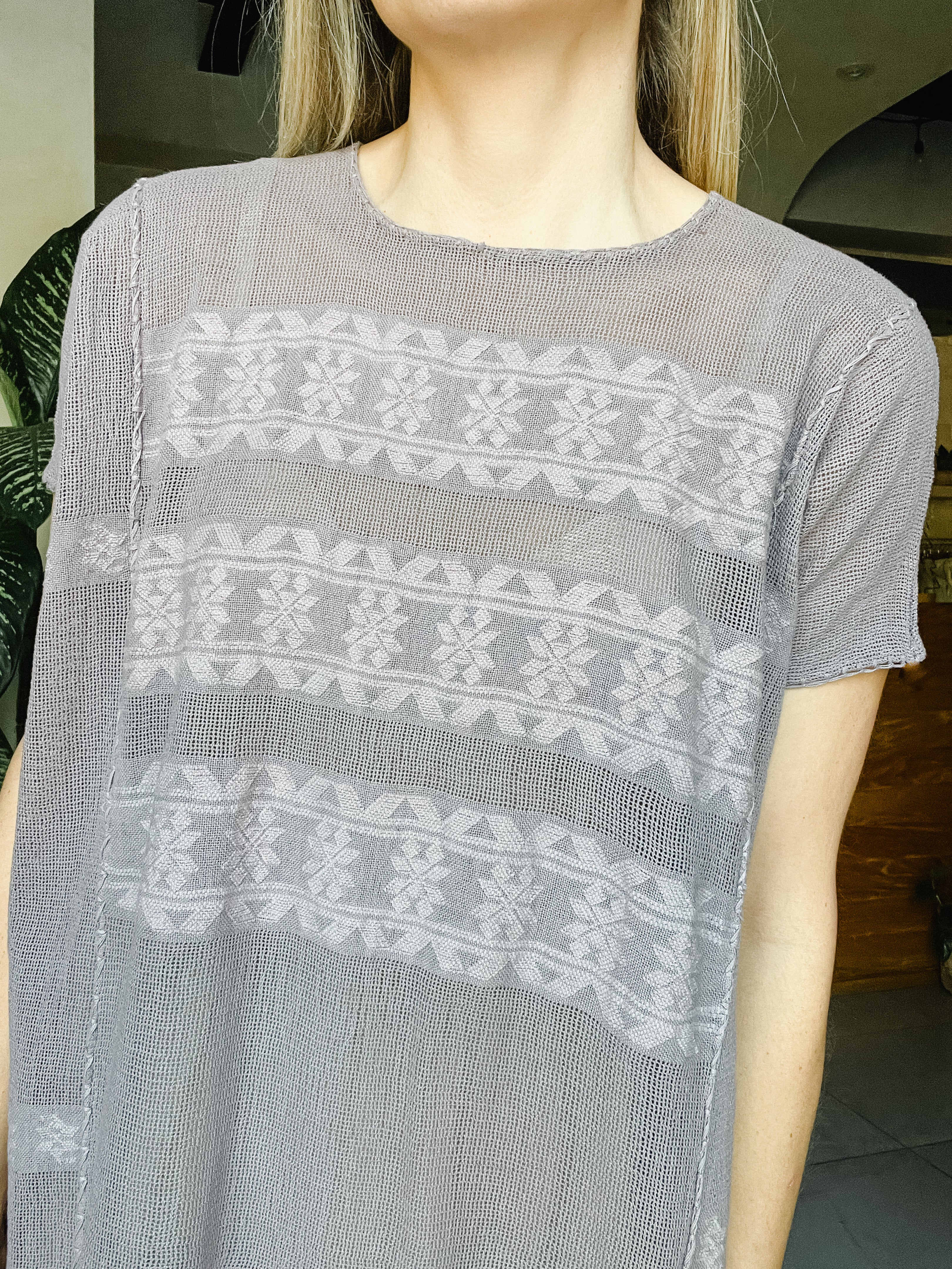 Huipil San Pedro Morado Monocromático