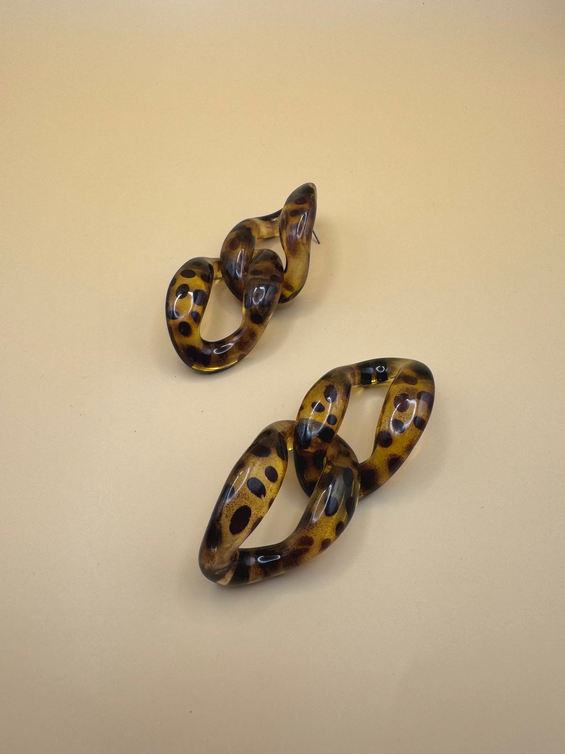 Aretes Carey Animal Print M13