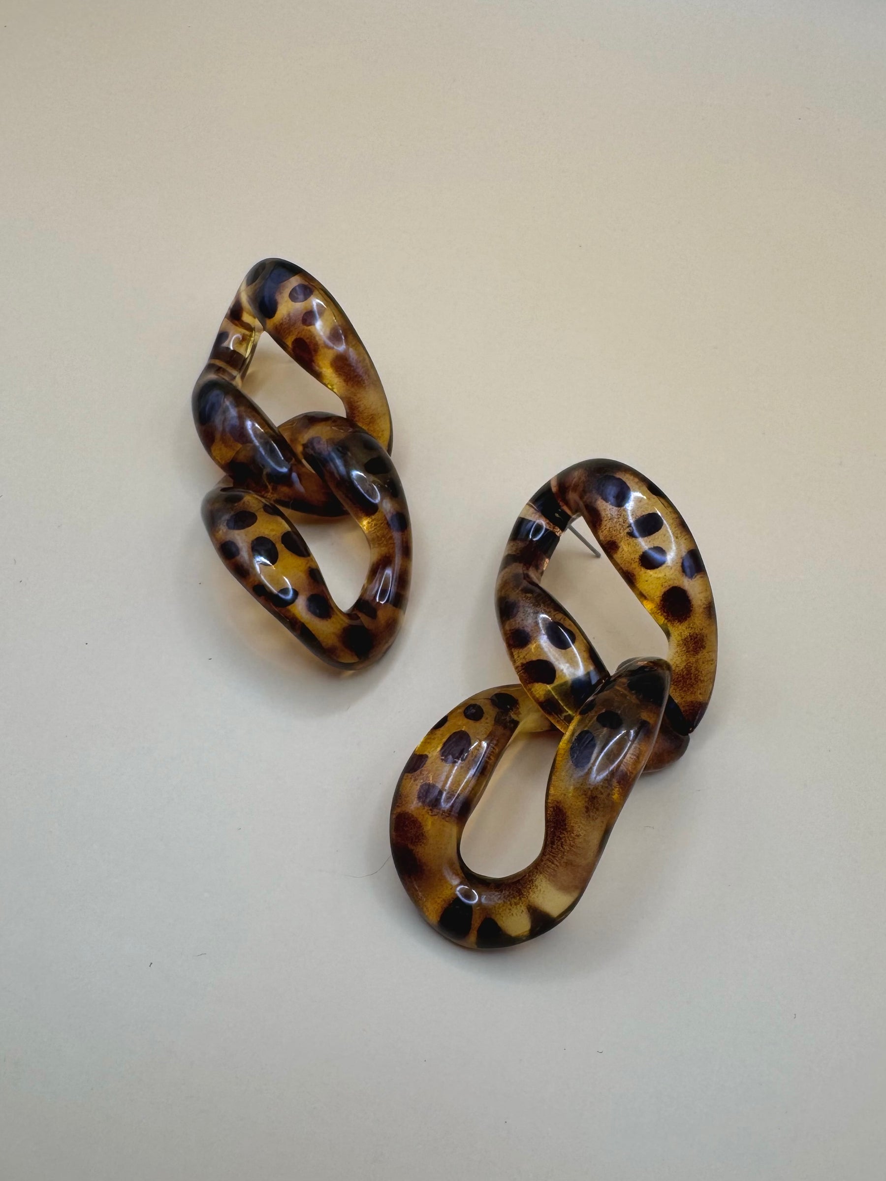 Aretes Carey Animal Print M13