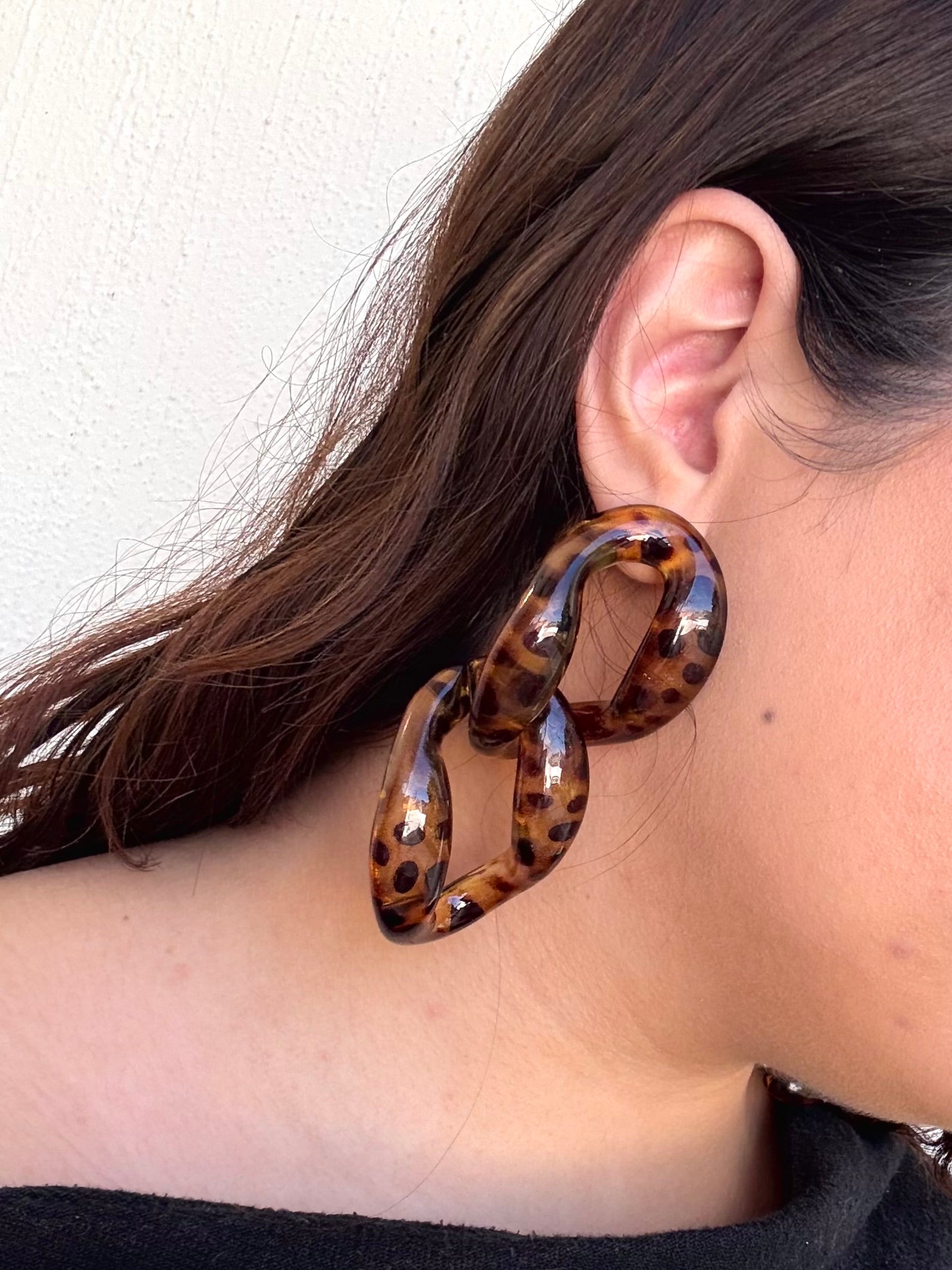 Aretes Carey Animal Print M13