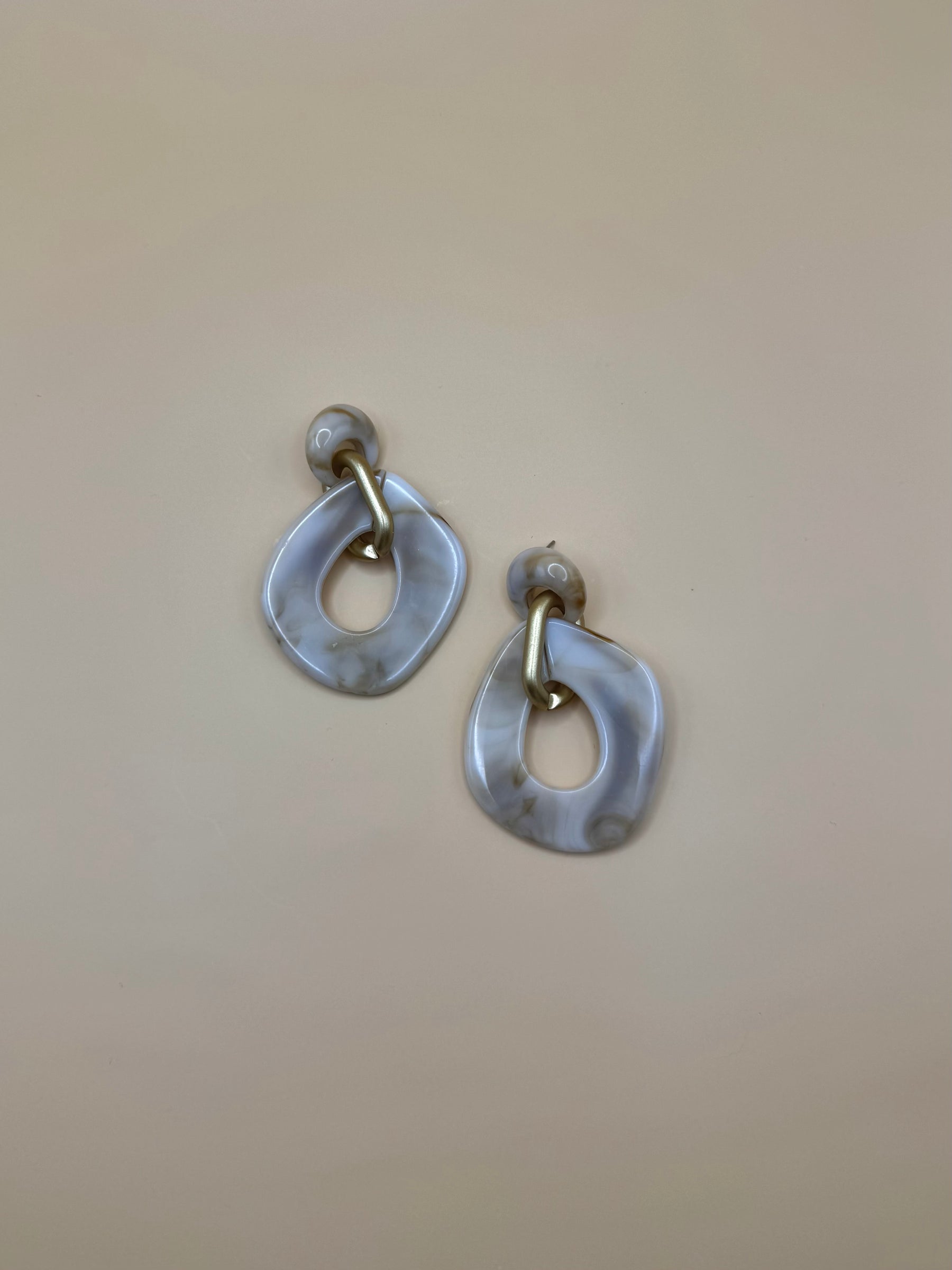 Aretes Marmol Cuadrados M9