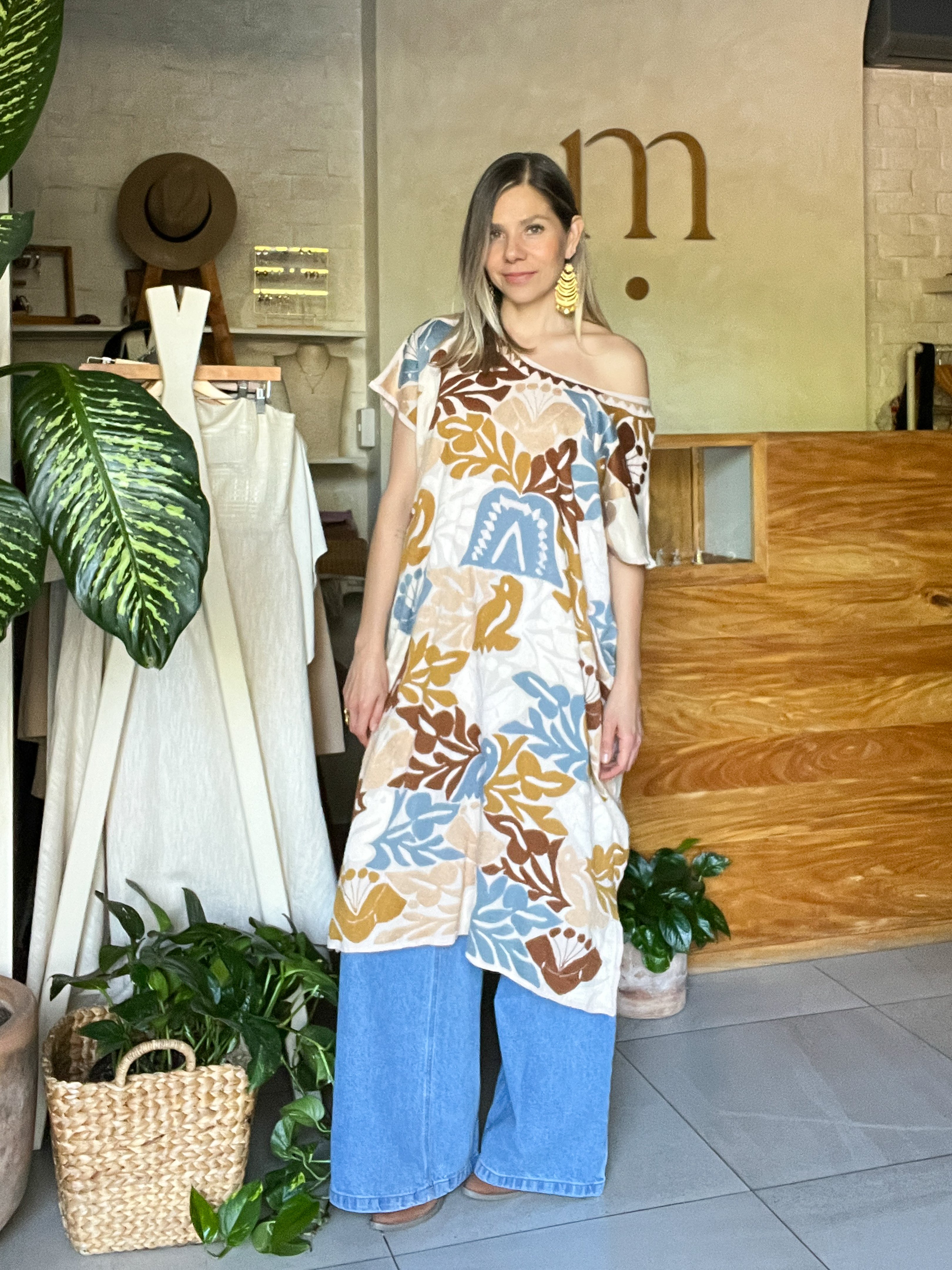 Huipil Jalapa Nude/Bone