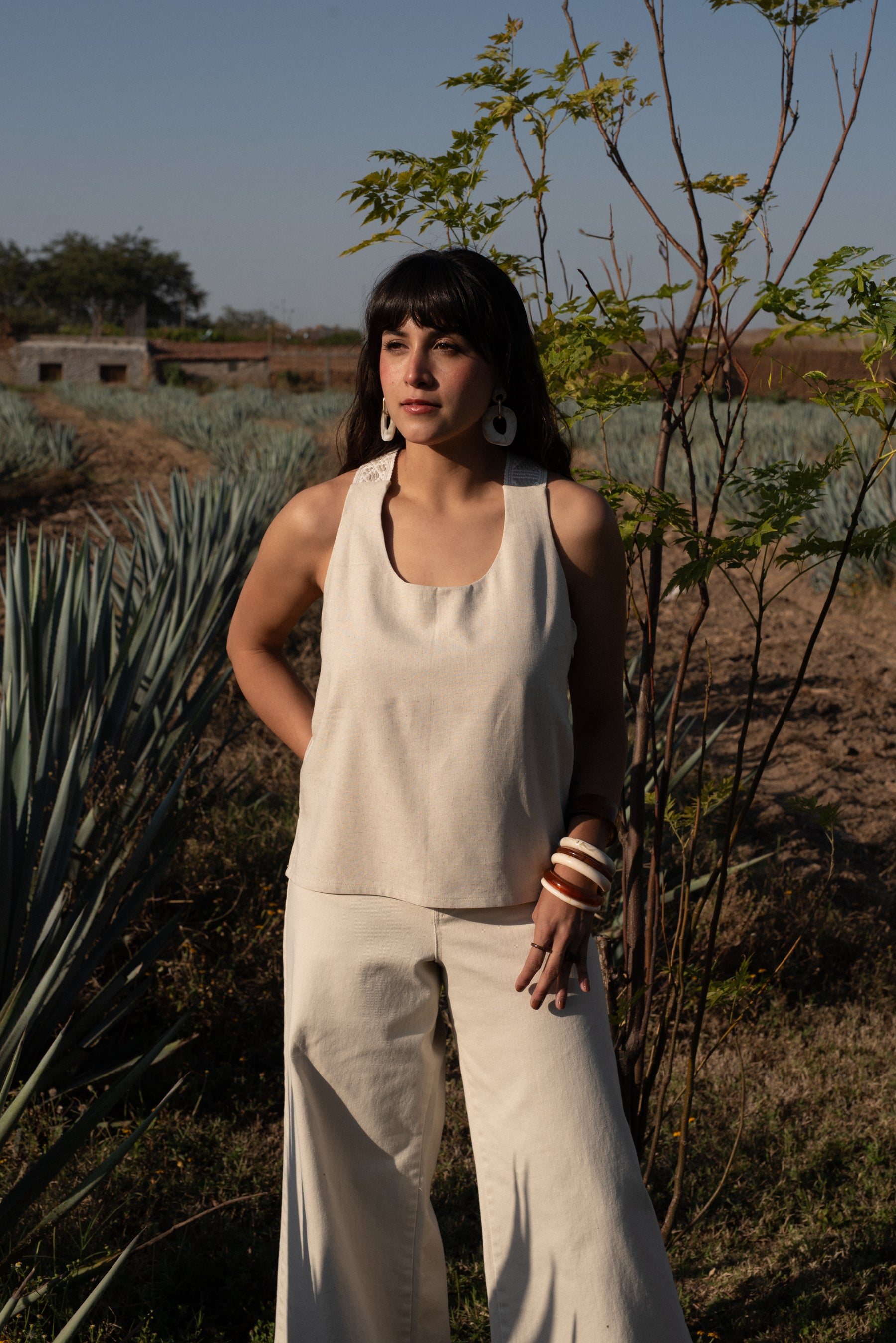Blusa Beeza Hueso