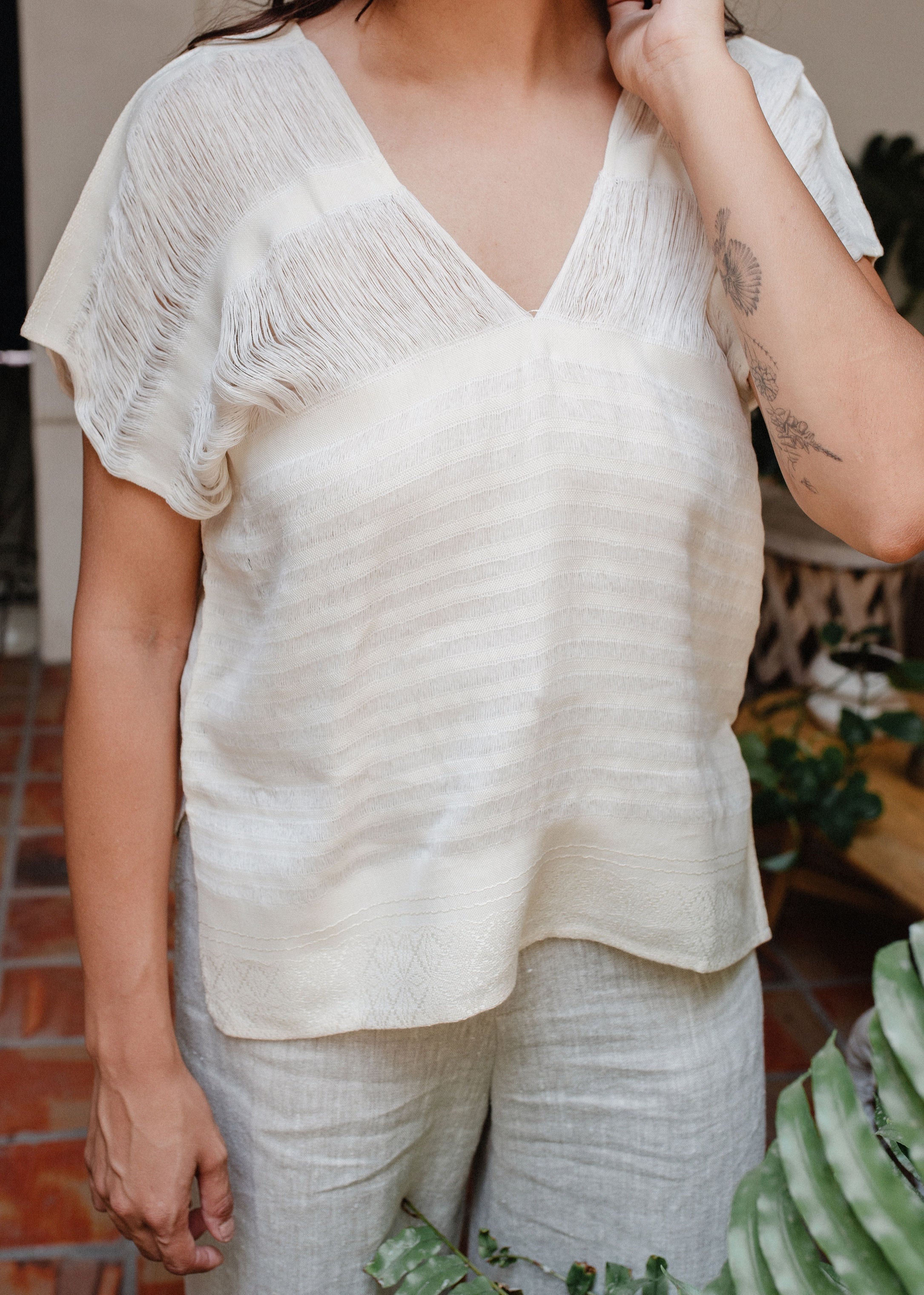 Frayed Blouse