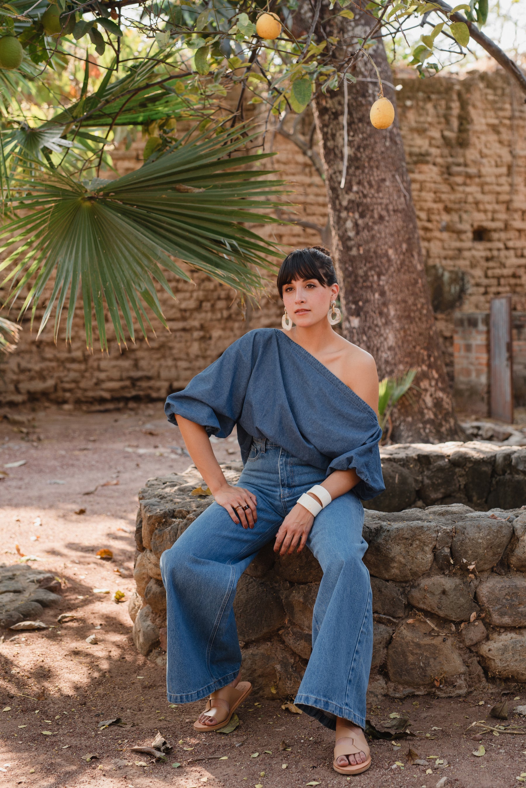 Blusa Miranda Mezclilla