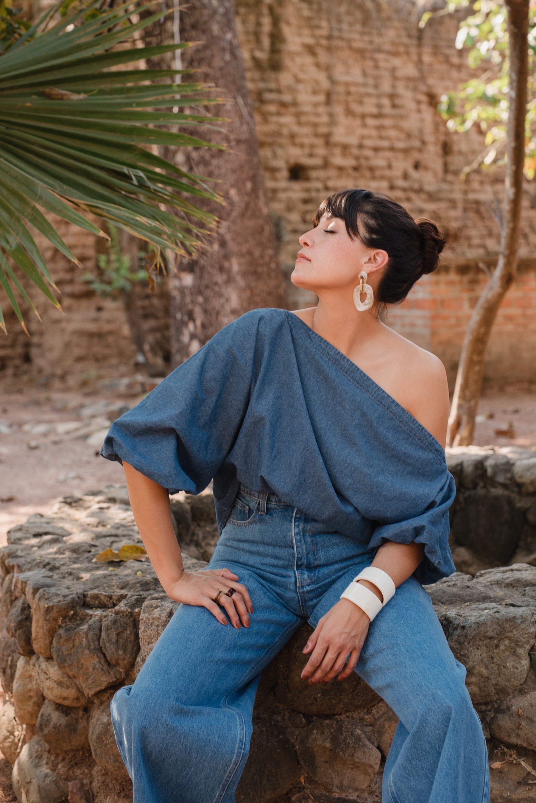 Blusa Miranda Mezclilla