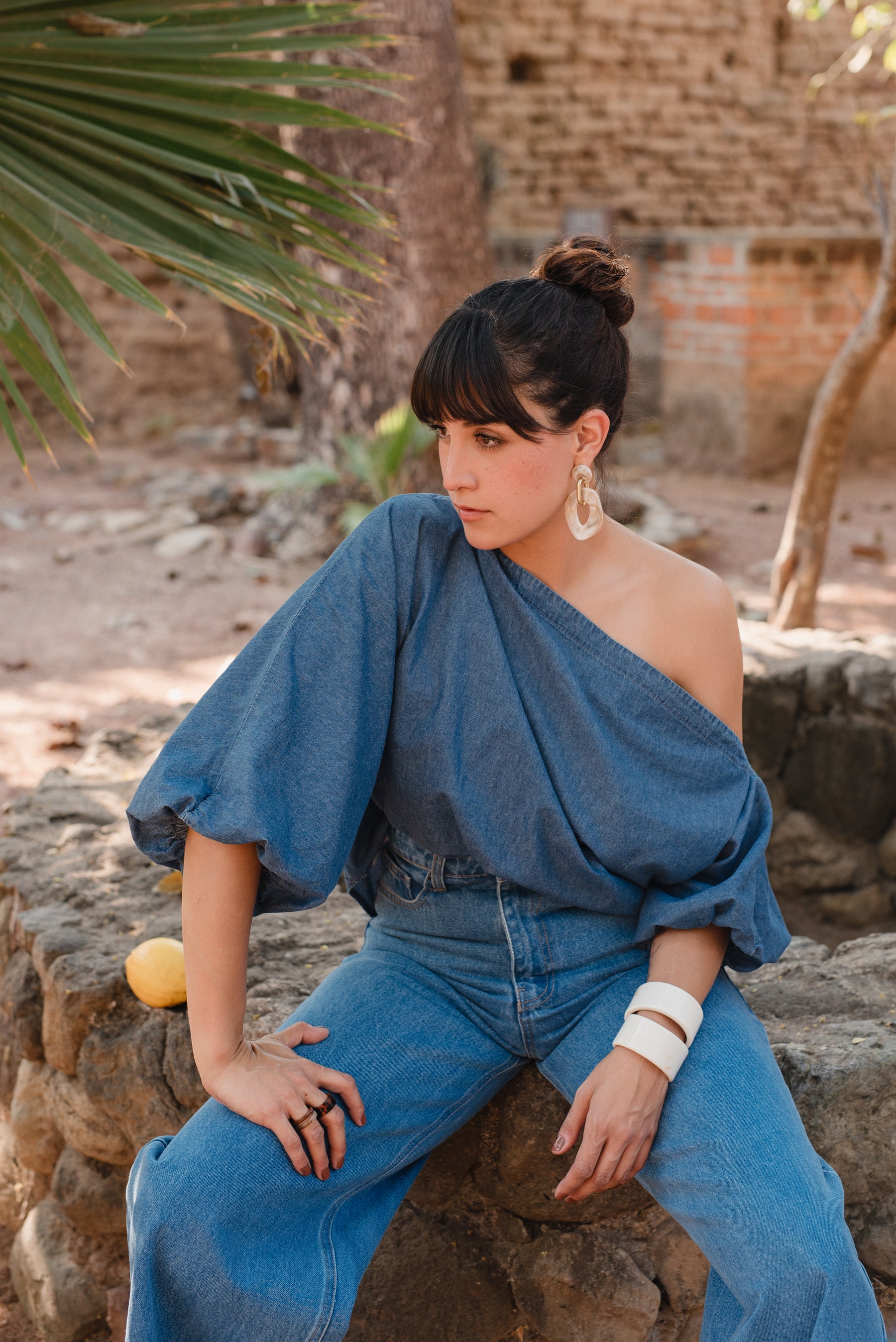 Blusa Miranda Mezclilla