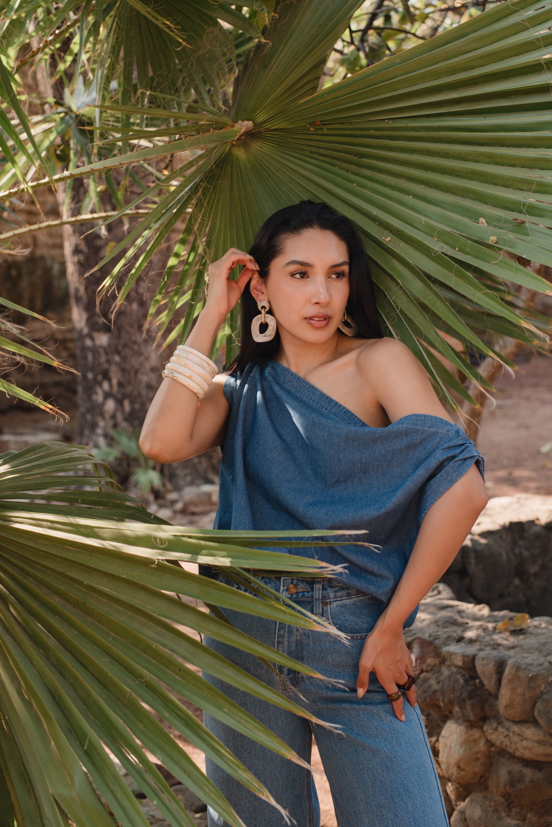 Blusa Mirandita Mezclilla