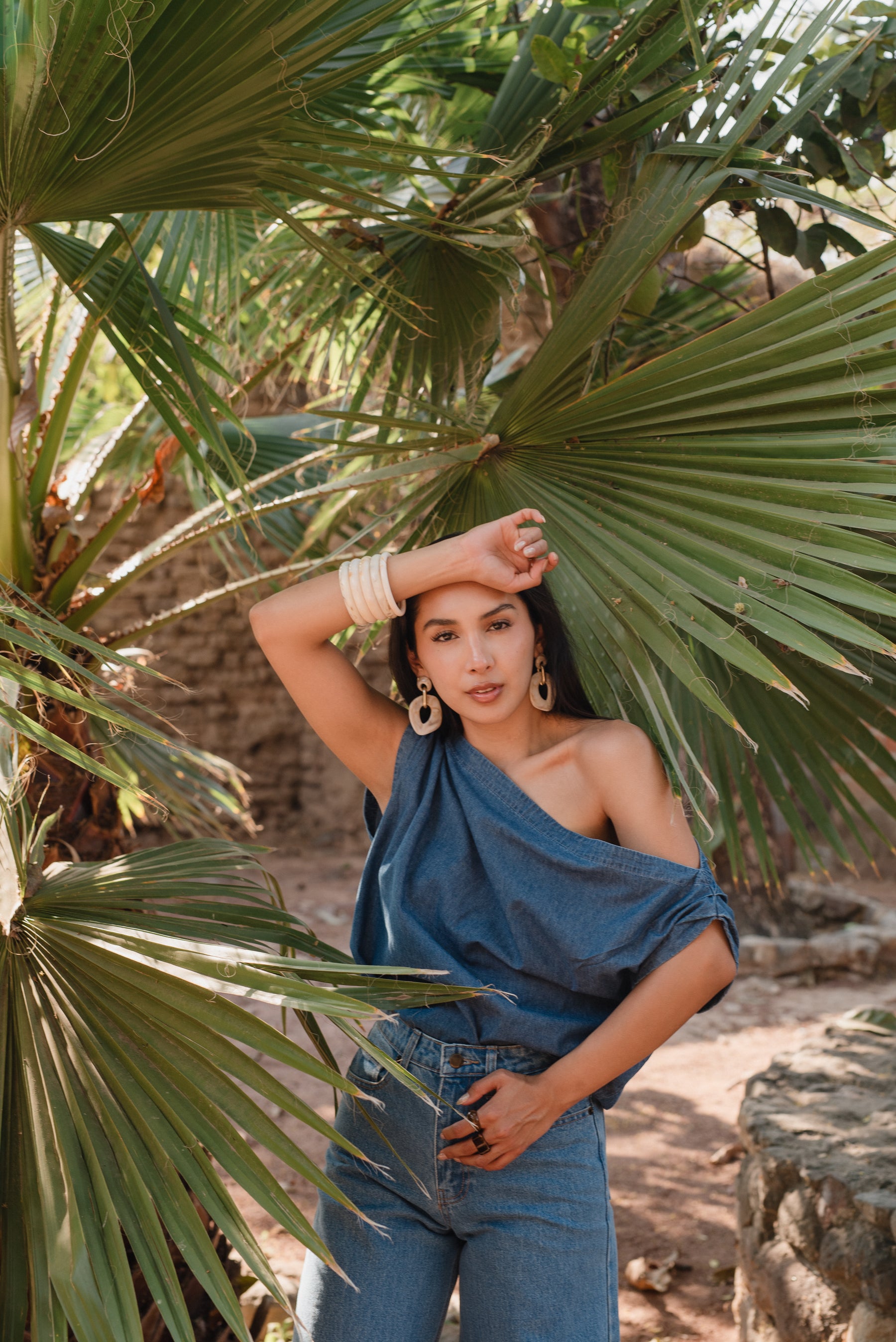 Blusa Mirandita Mezclilla