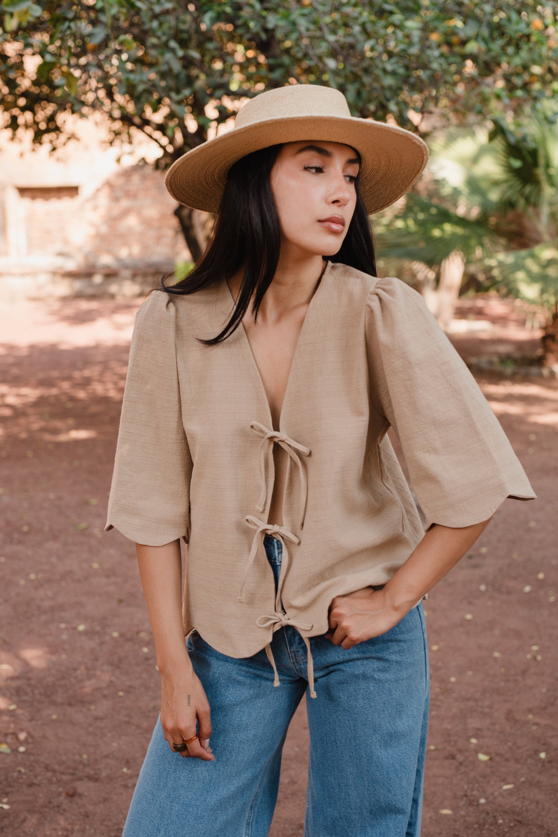 Blusa Romántica Arena