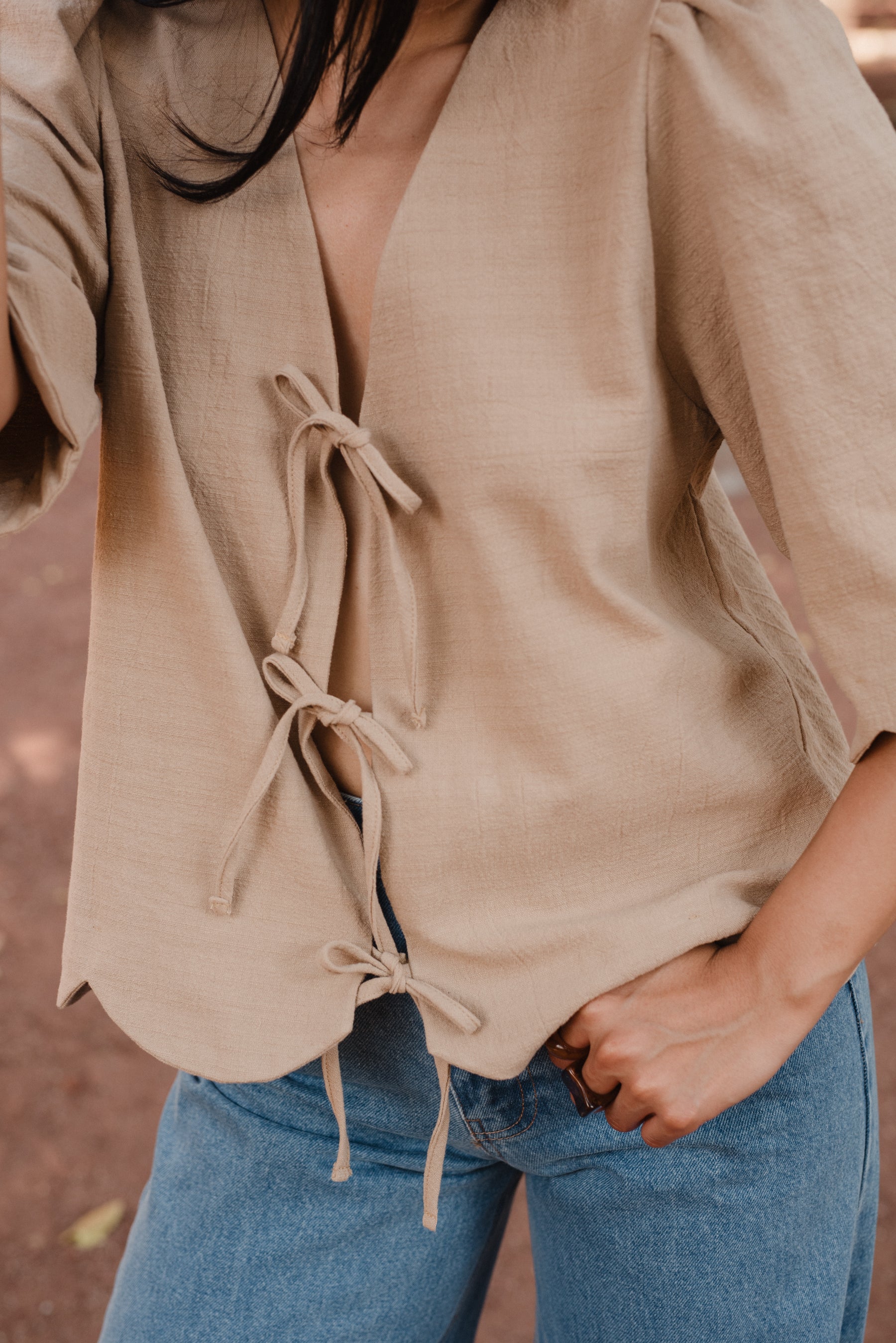 Blusa Romántica Arena