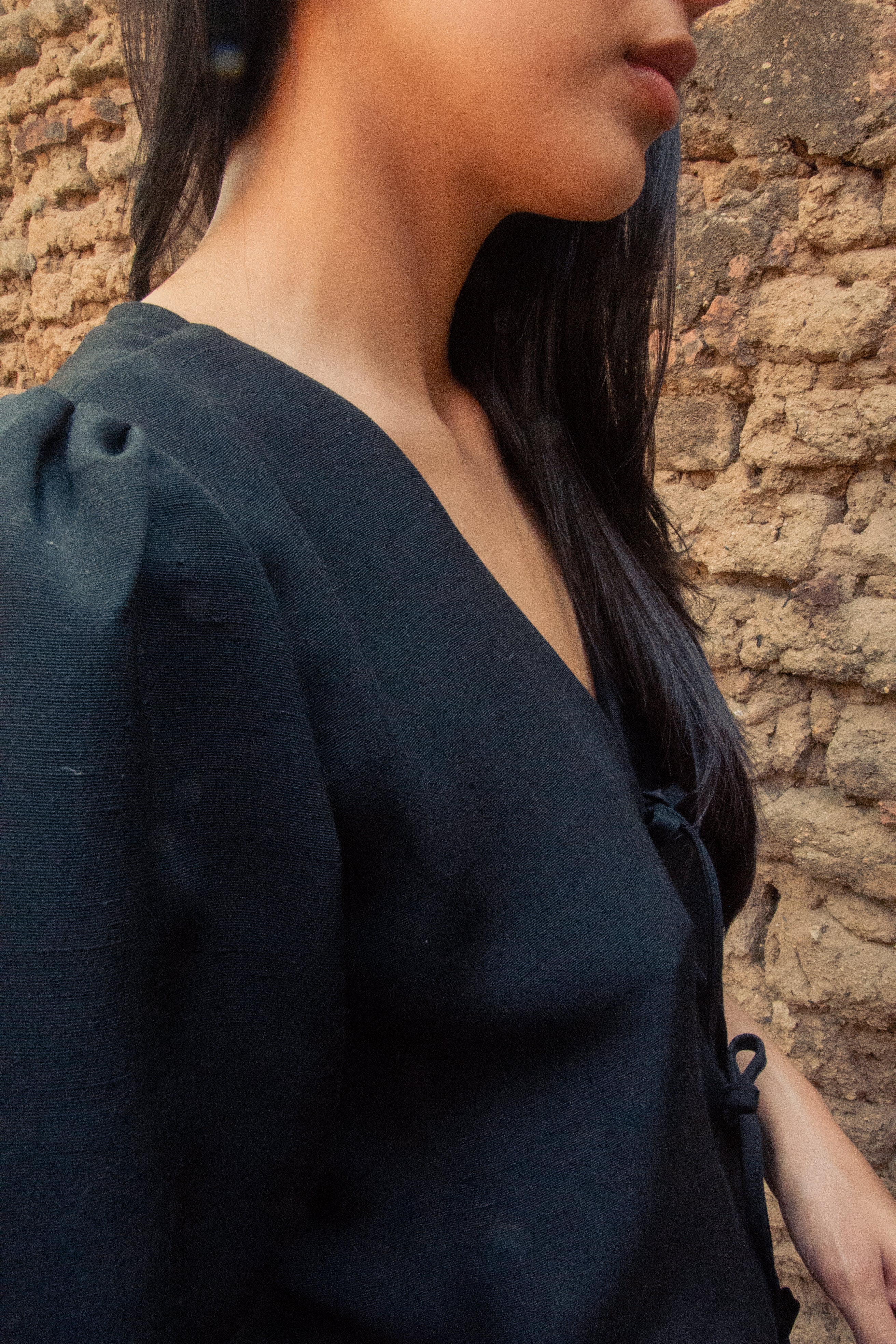 Black Romantic Blouse