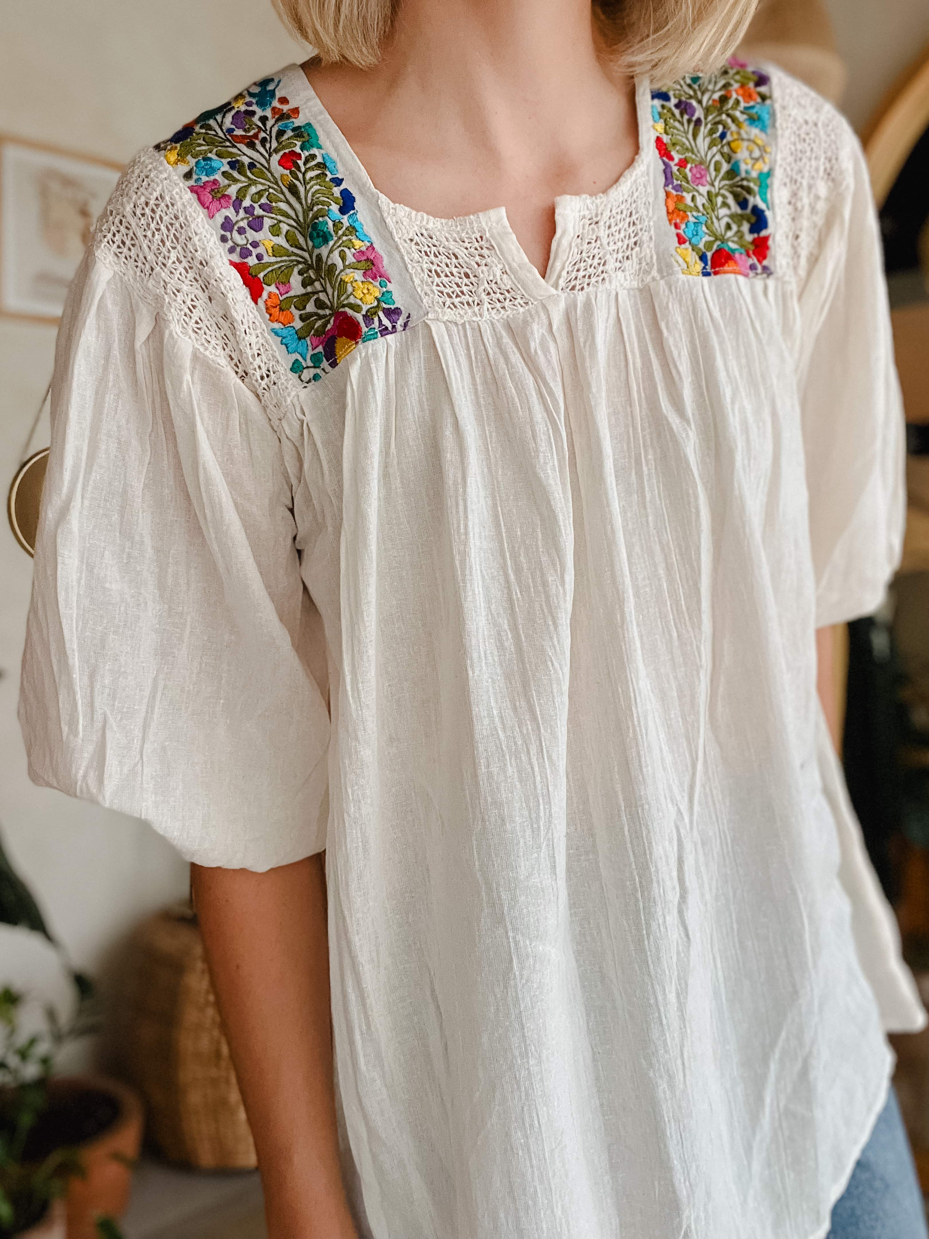San Antonia blouse with sleeves