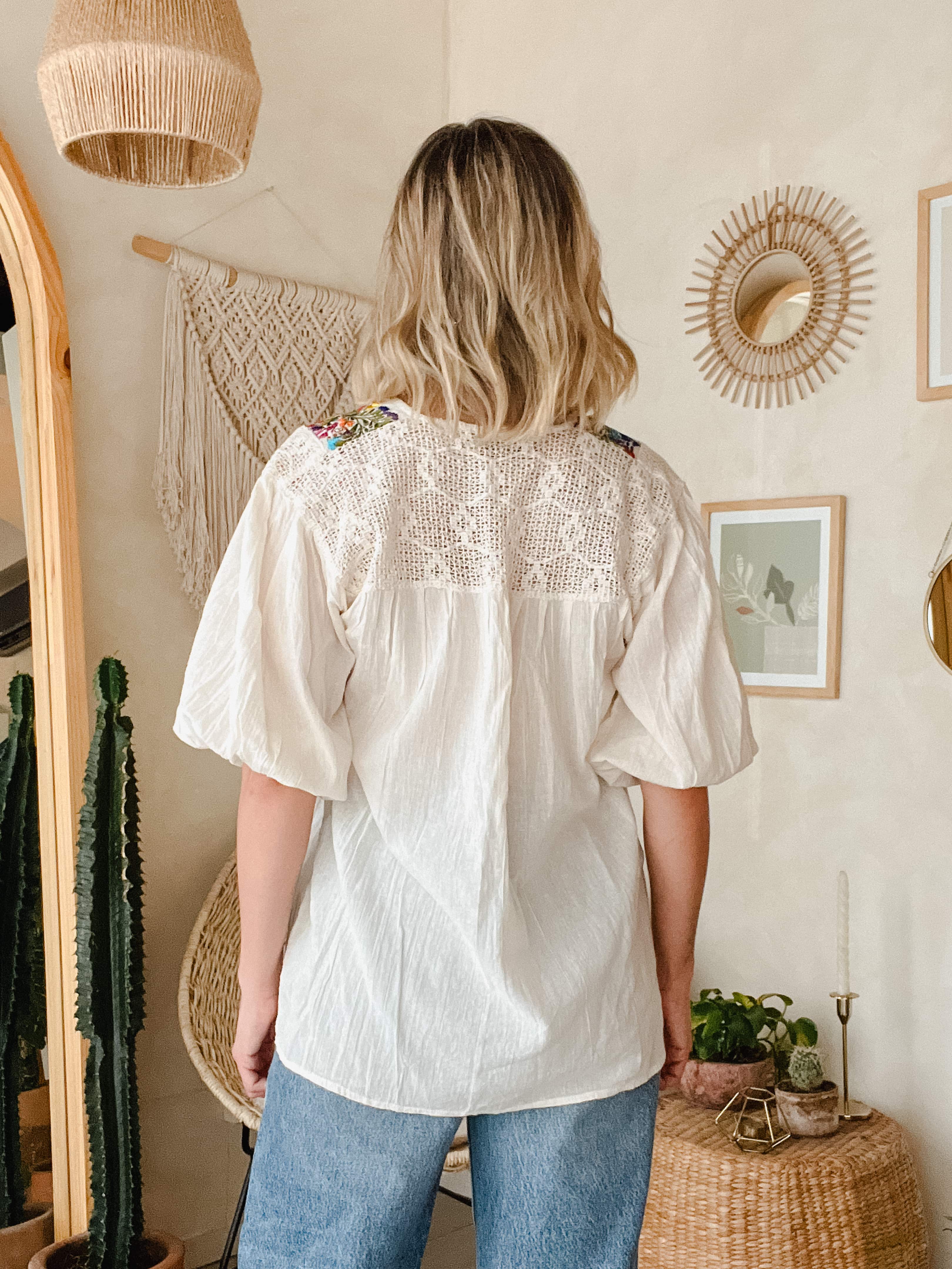 San Antonia blouse with sleeves