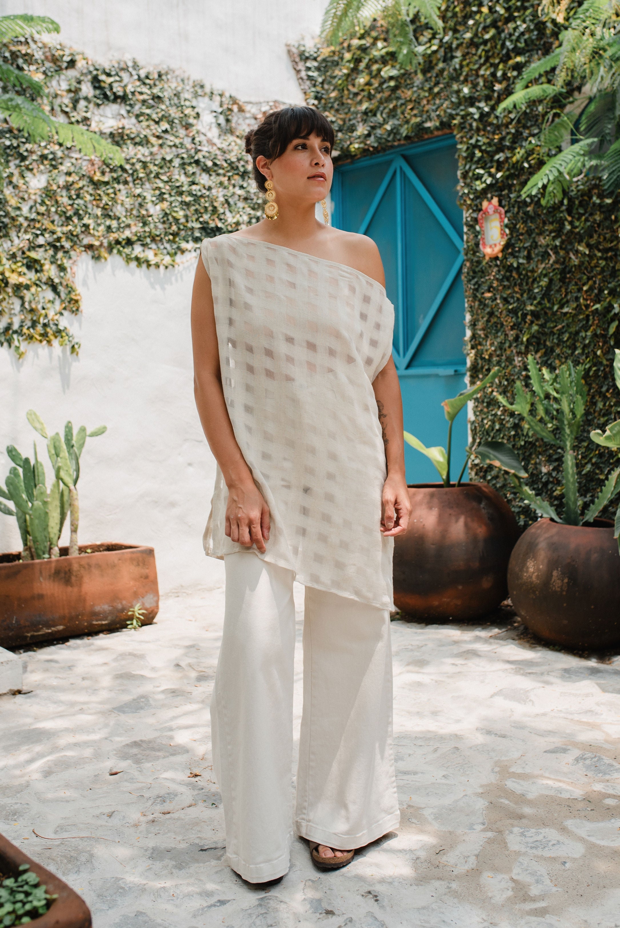 Mirandita Checkered Blouse
