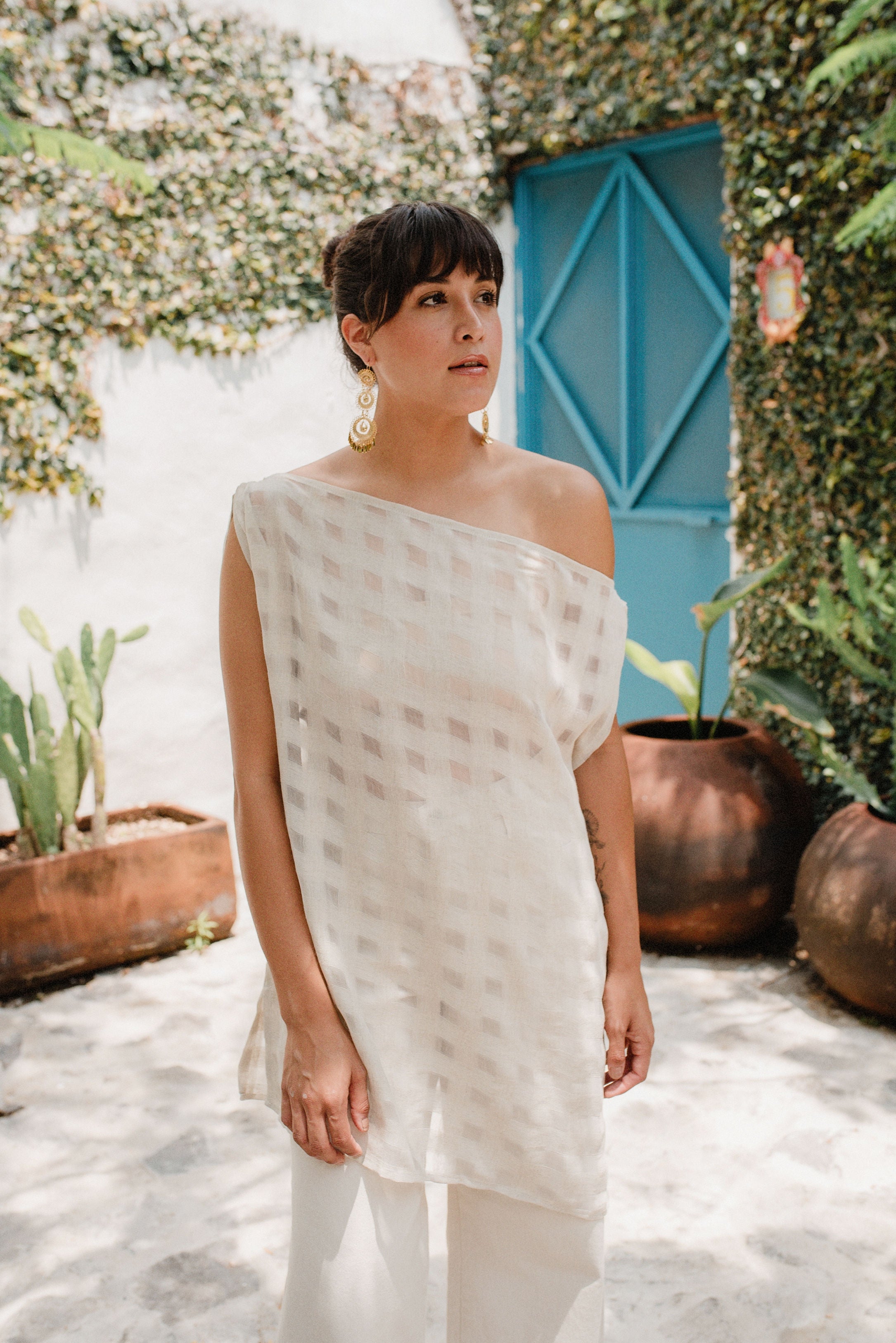 Mirandita Checkered Blouse