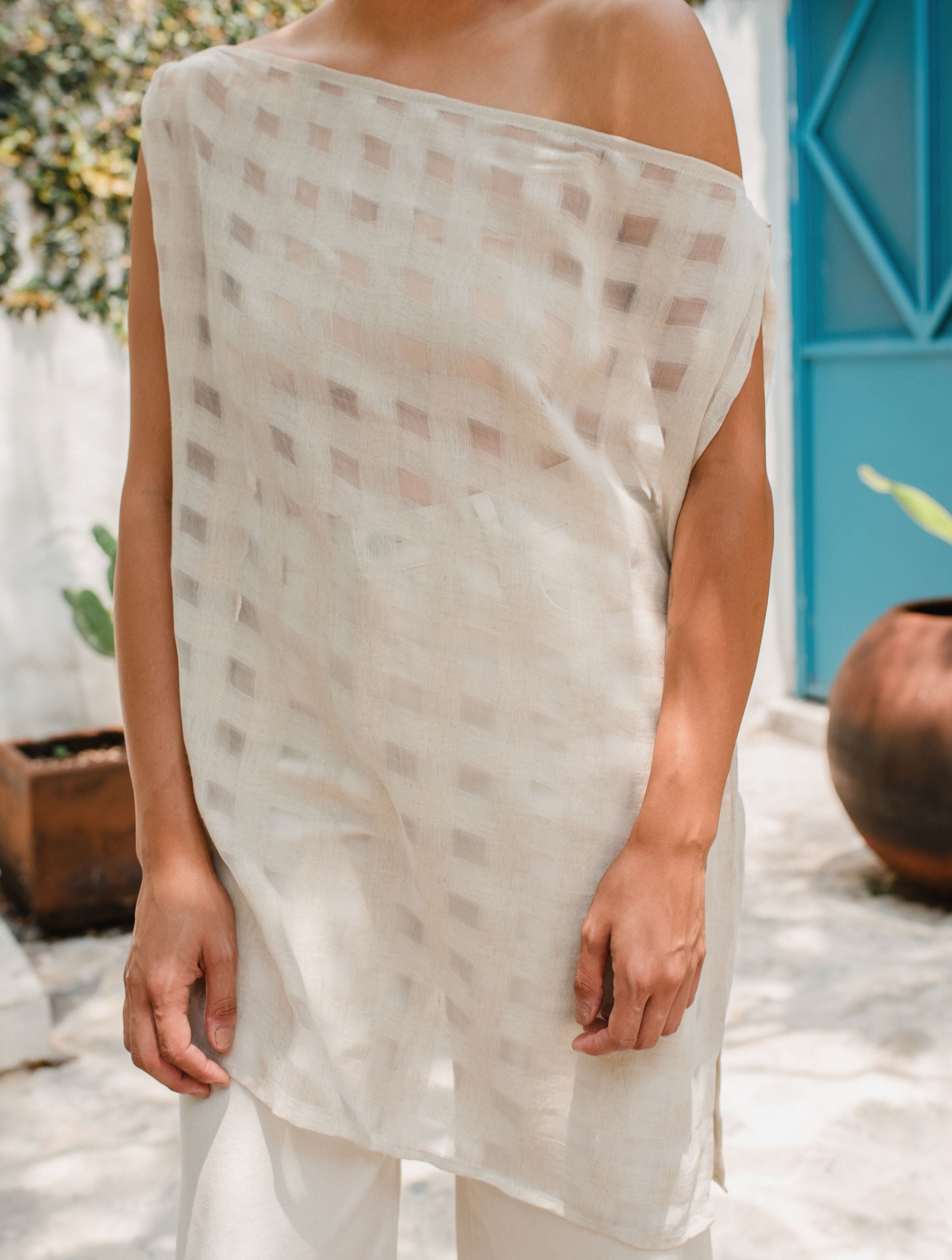 Mirandita Checkered Blouse