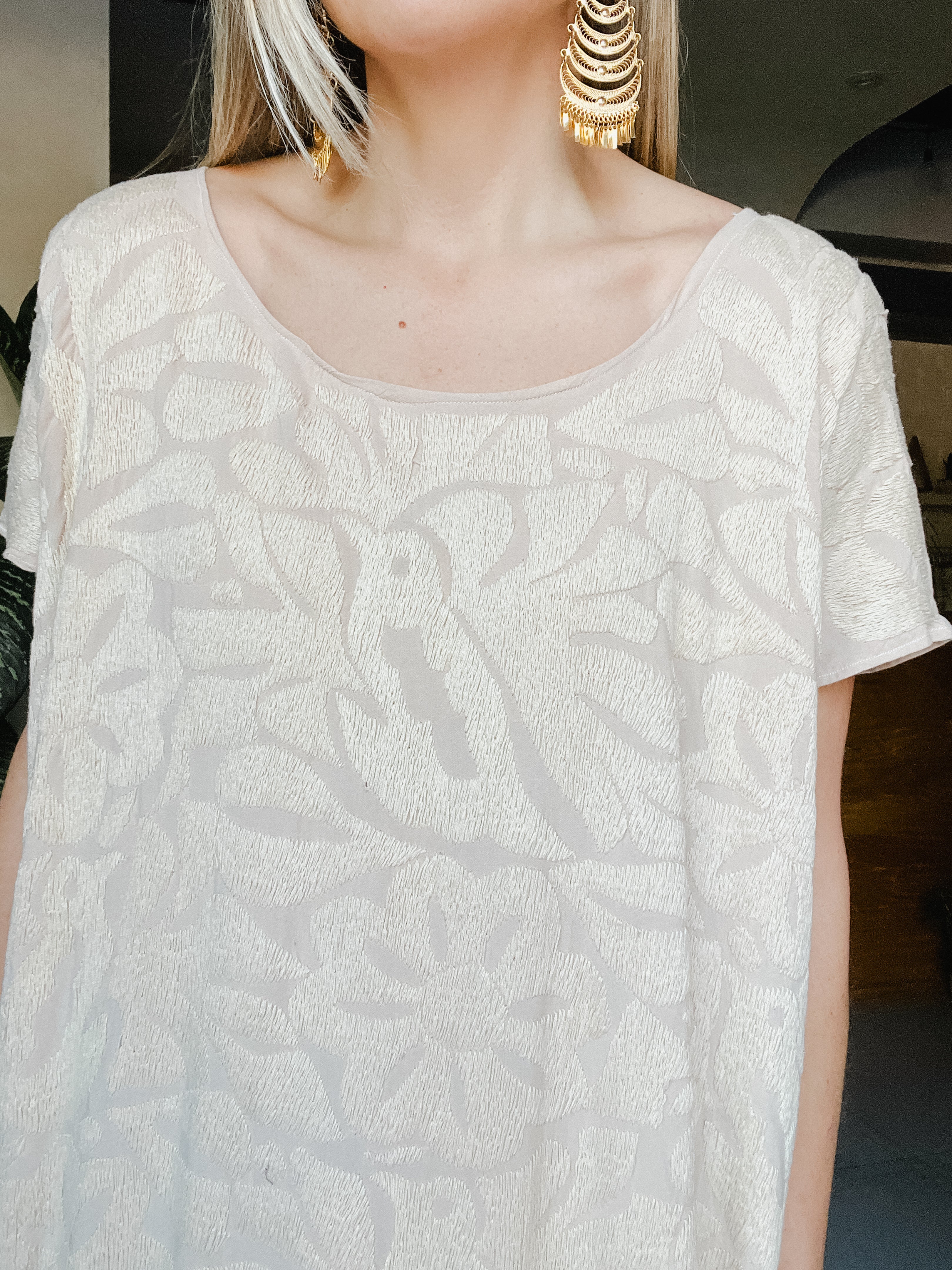 Huipil Jalapa Nude/Bone