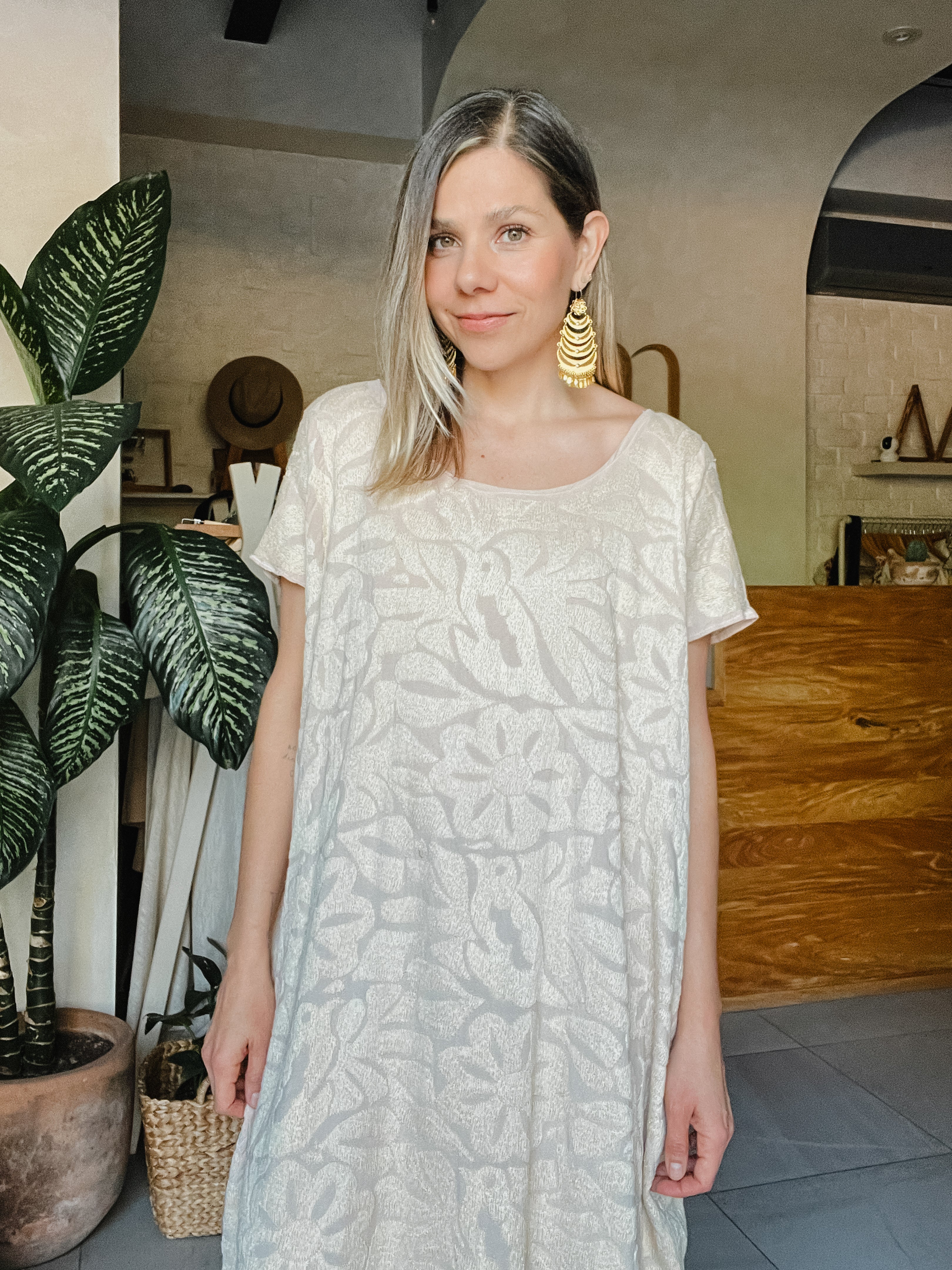 Huipil Jalapa Nude/Bone