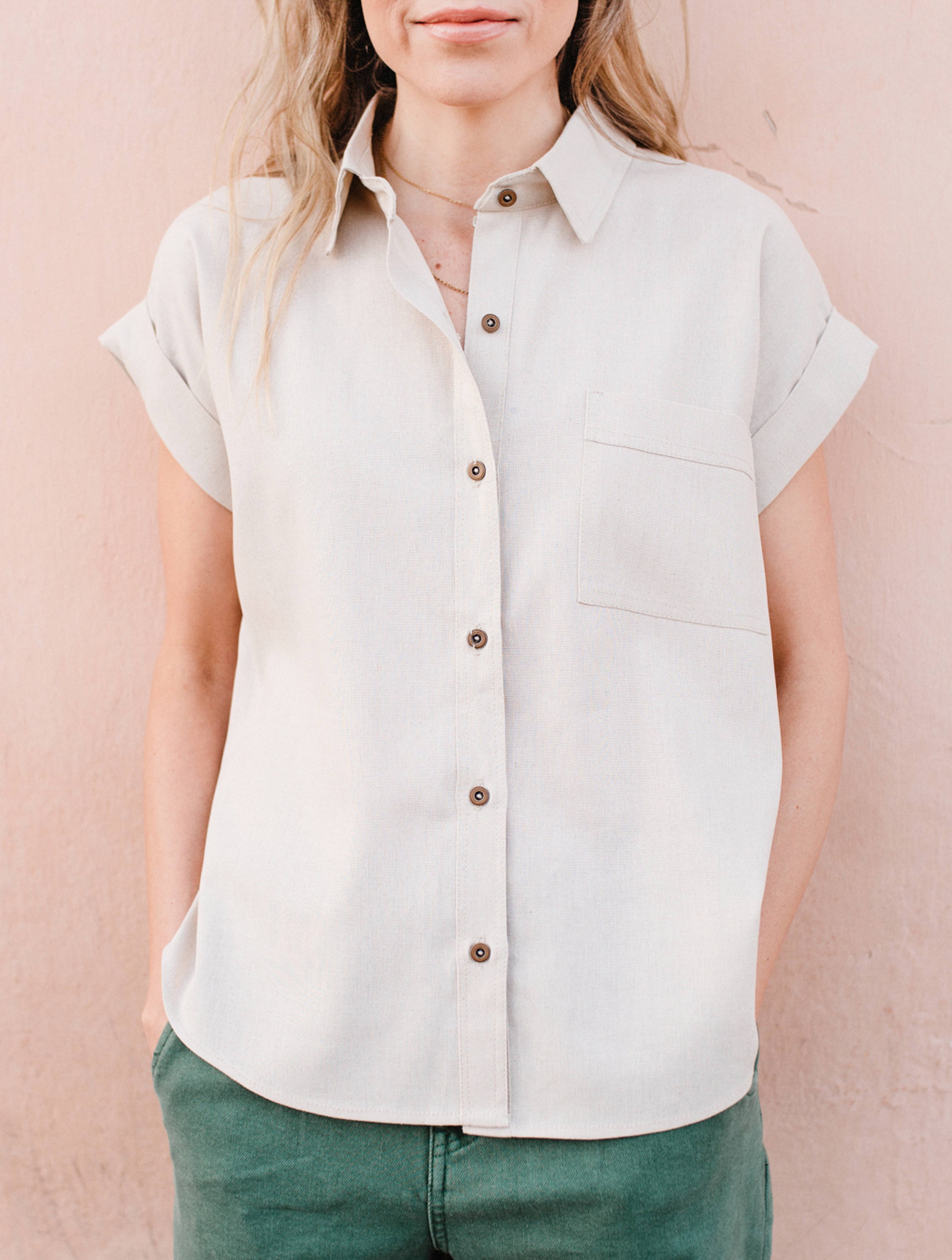 Camisa de Lino manga corta