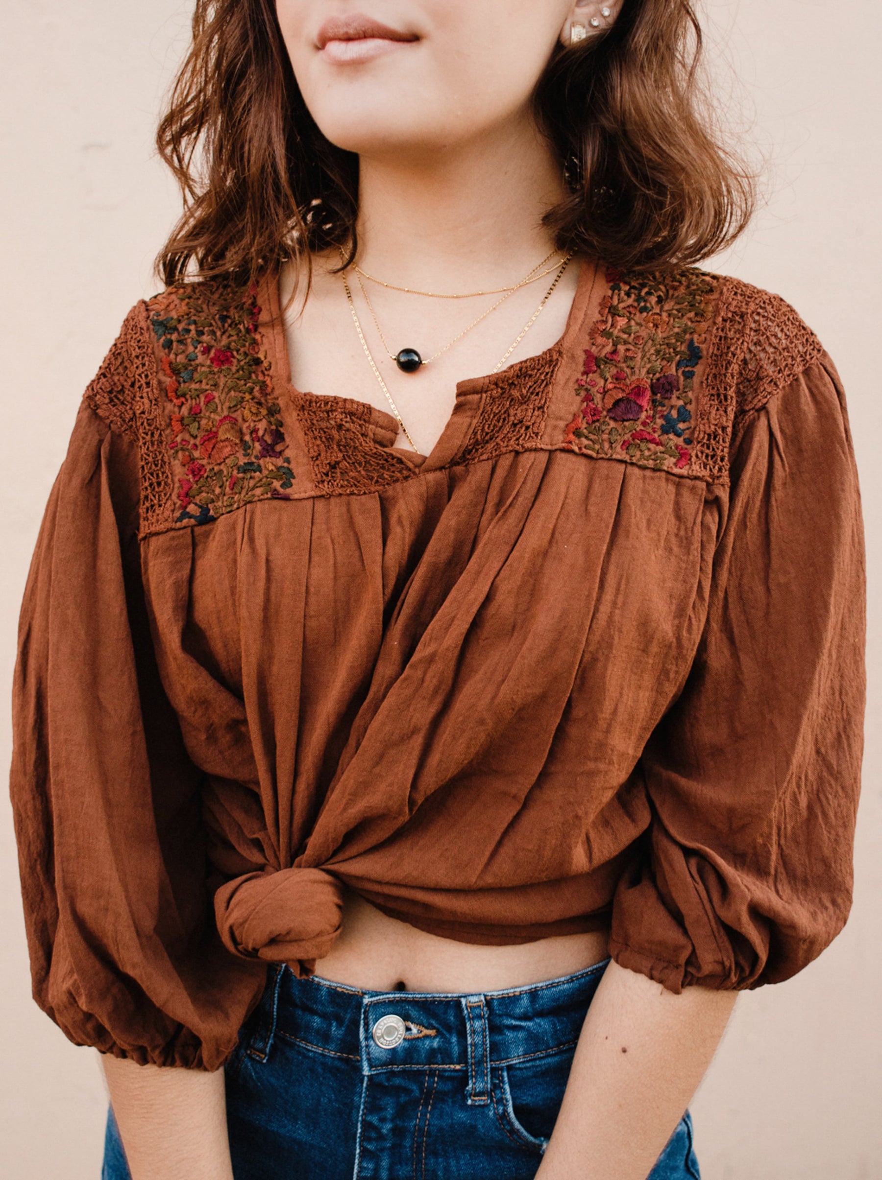Blusa San Antonia con manga