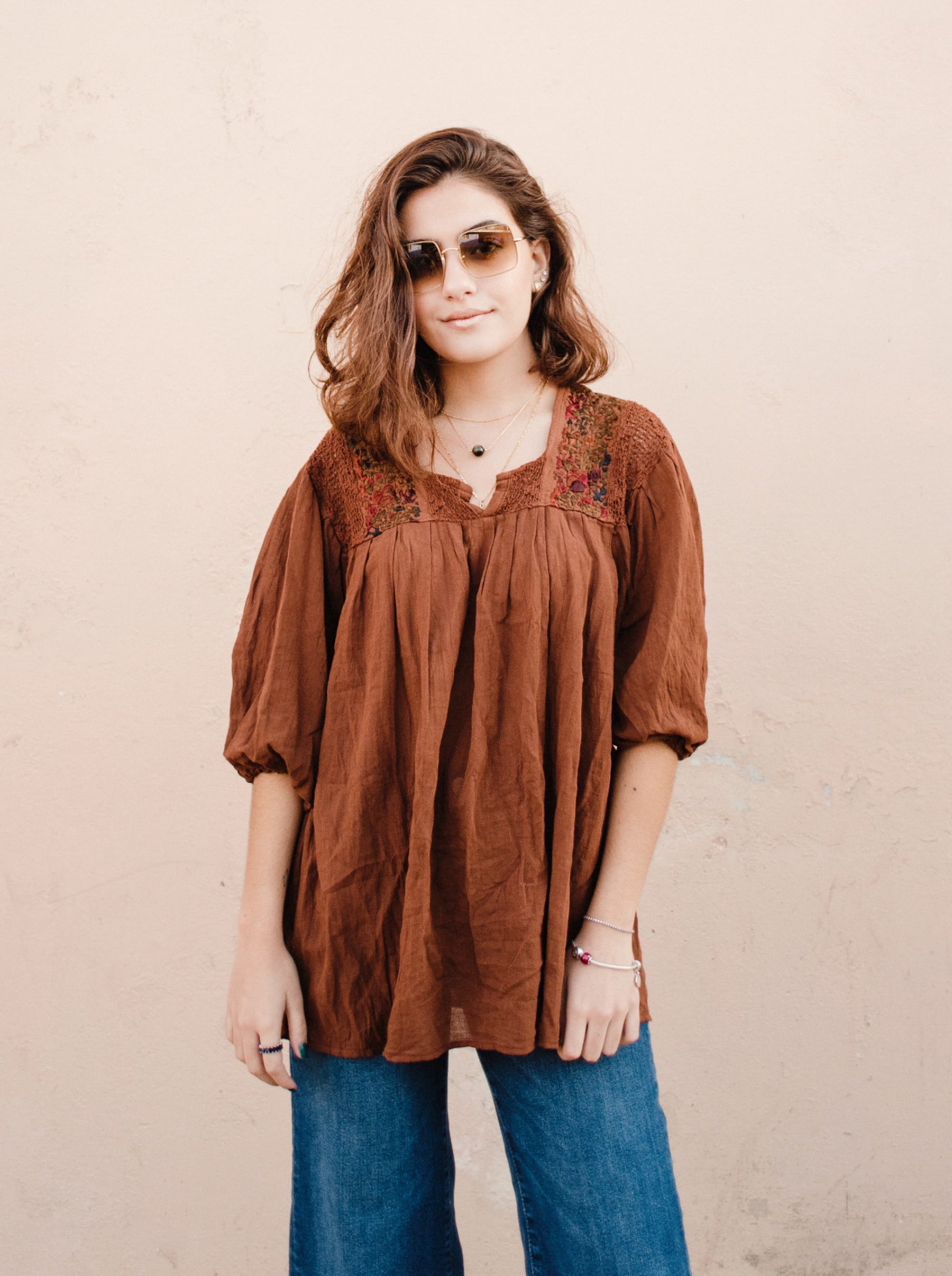 Blusa San Antonia con manga