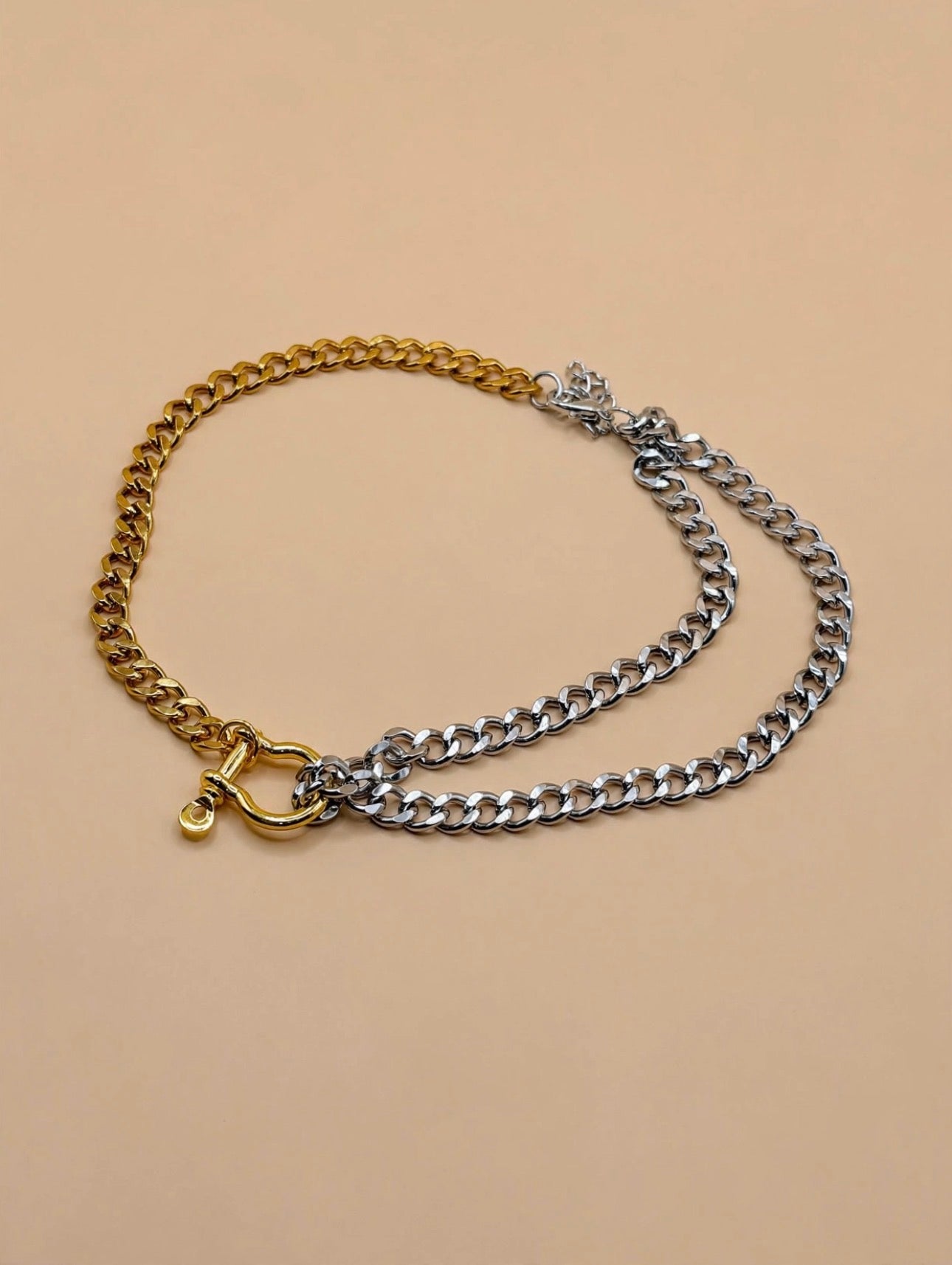 Pink Triple Heart Necklace D44