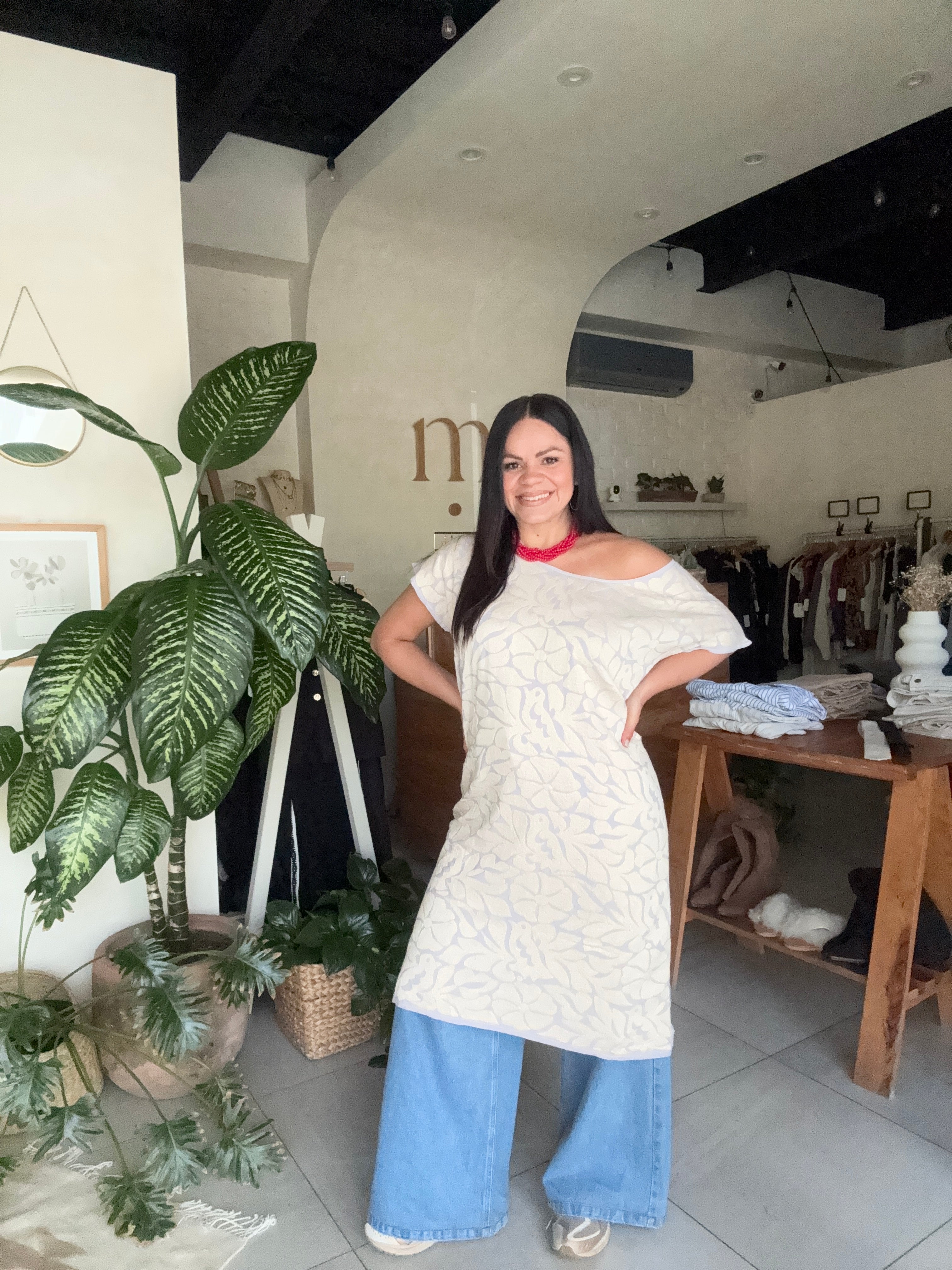 Huipil Jalapa Lila Hueso
