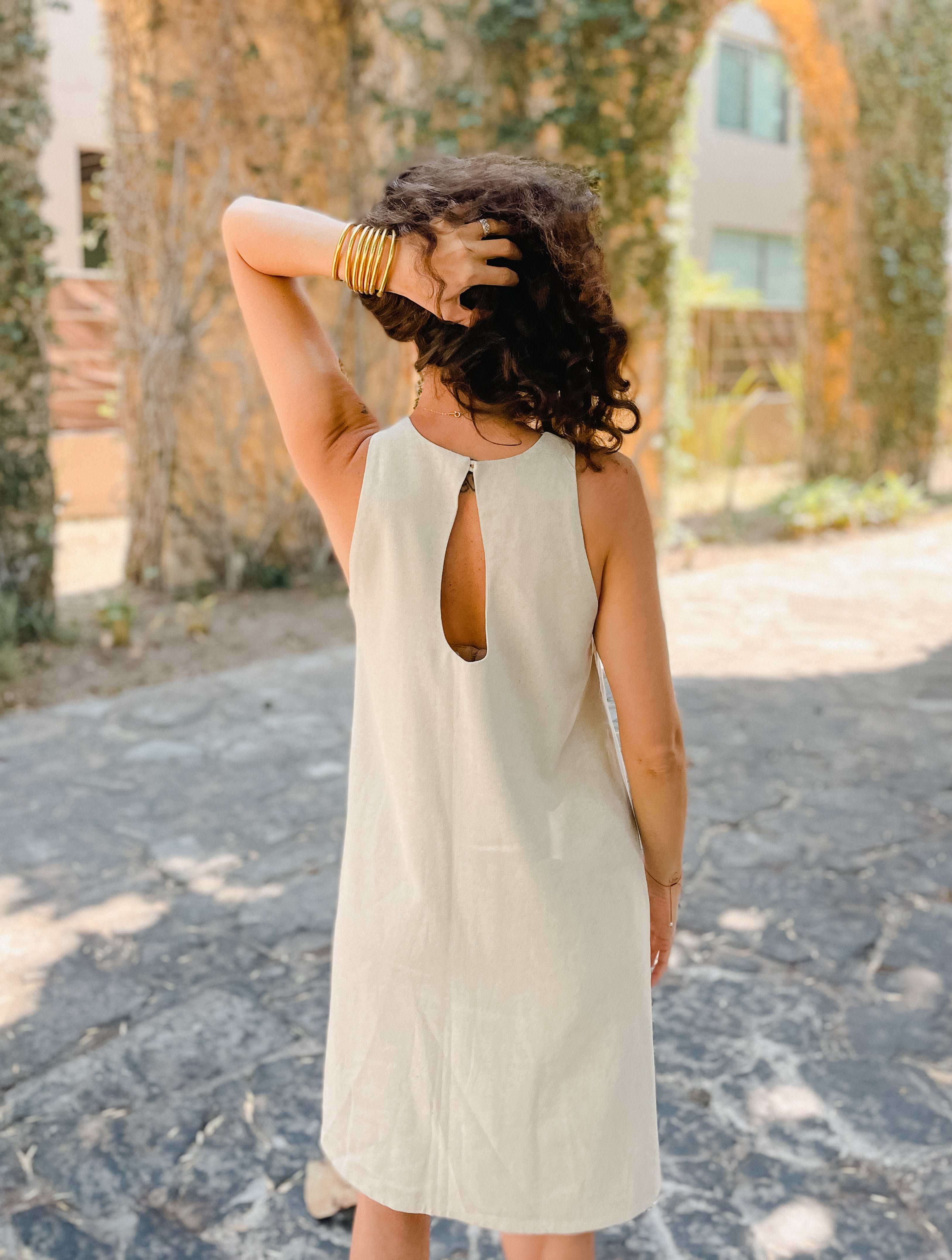 Vestido Zuhuaa Natural