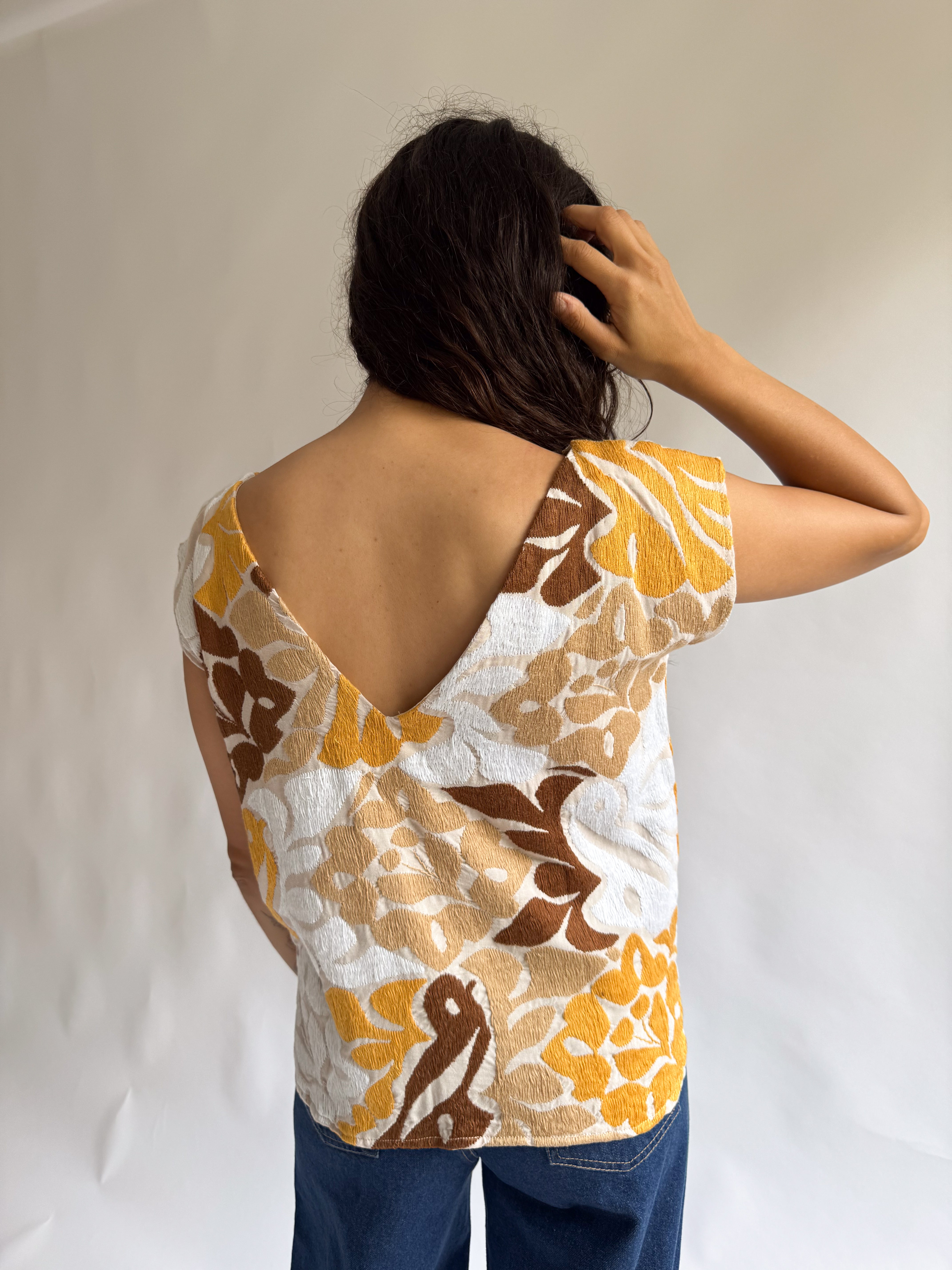 Blusa Jalapa V Nude / Tonos Otoño