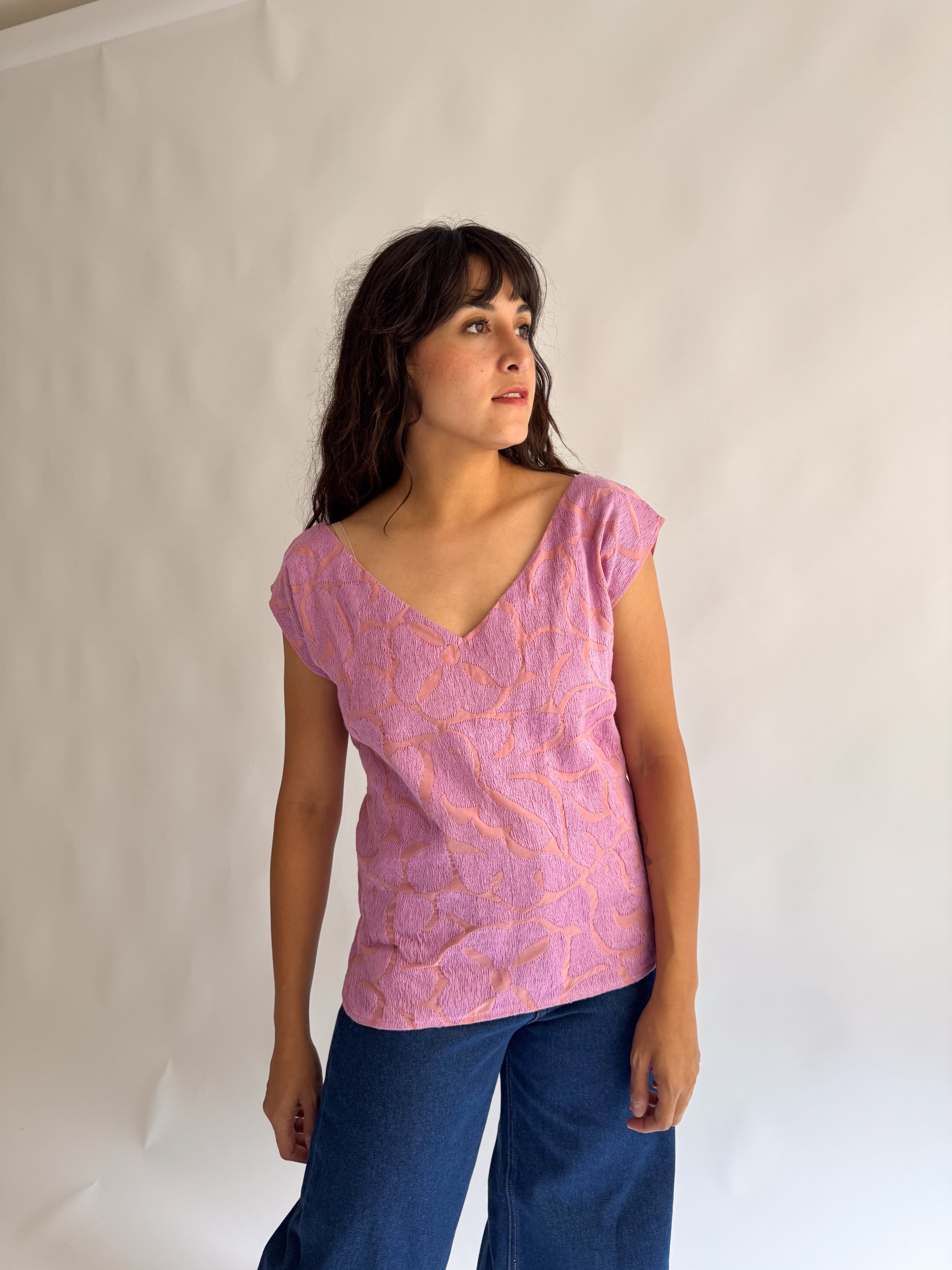 Blusa Jalapa V Rosa / Rosa