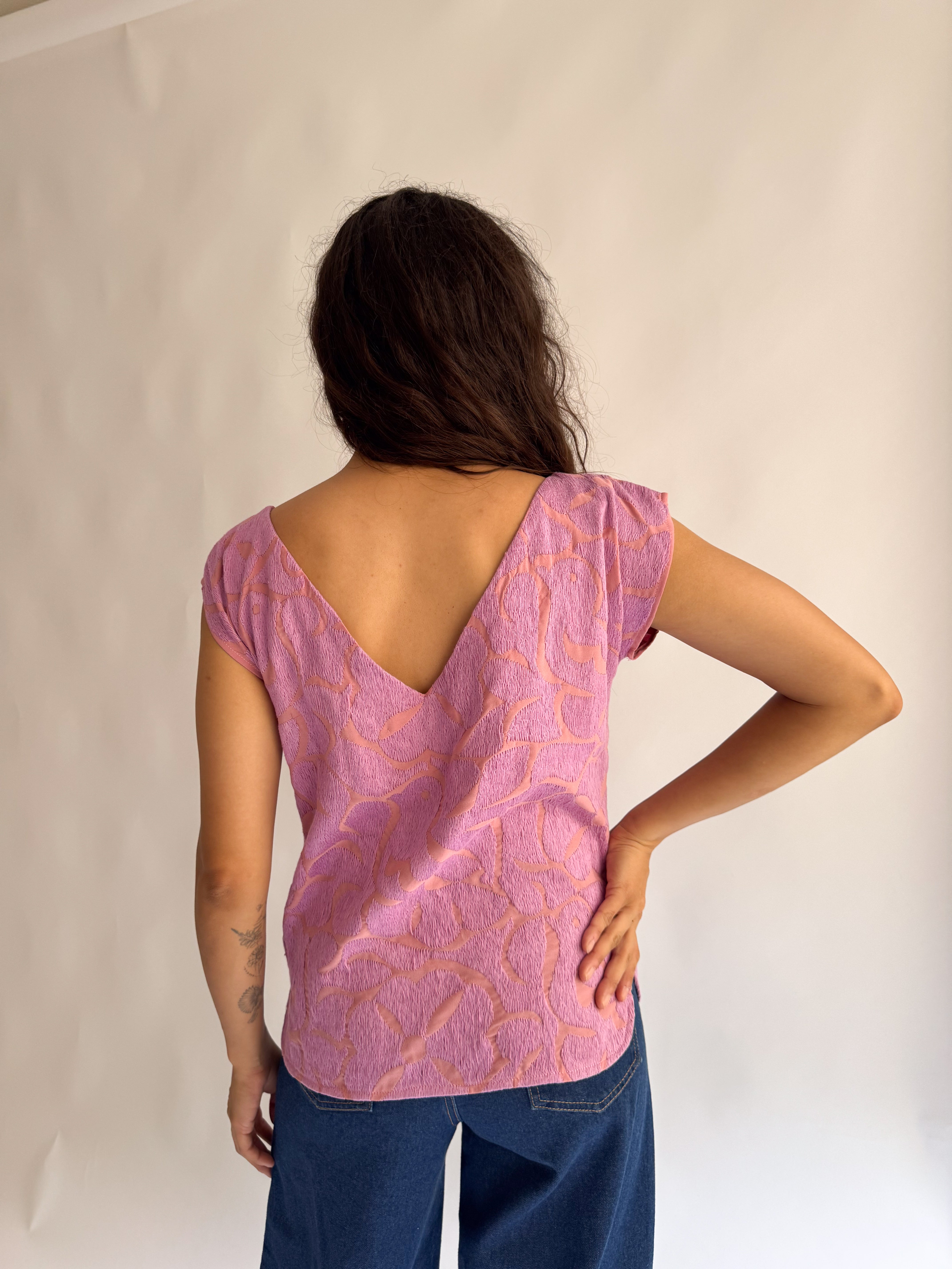 Blusa Jalapa V Rosa / Rosa