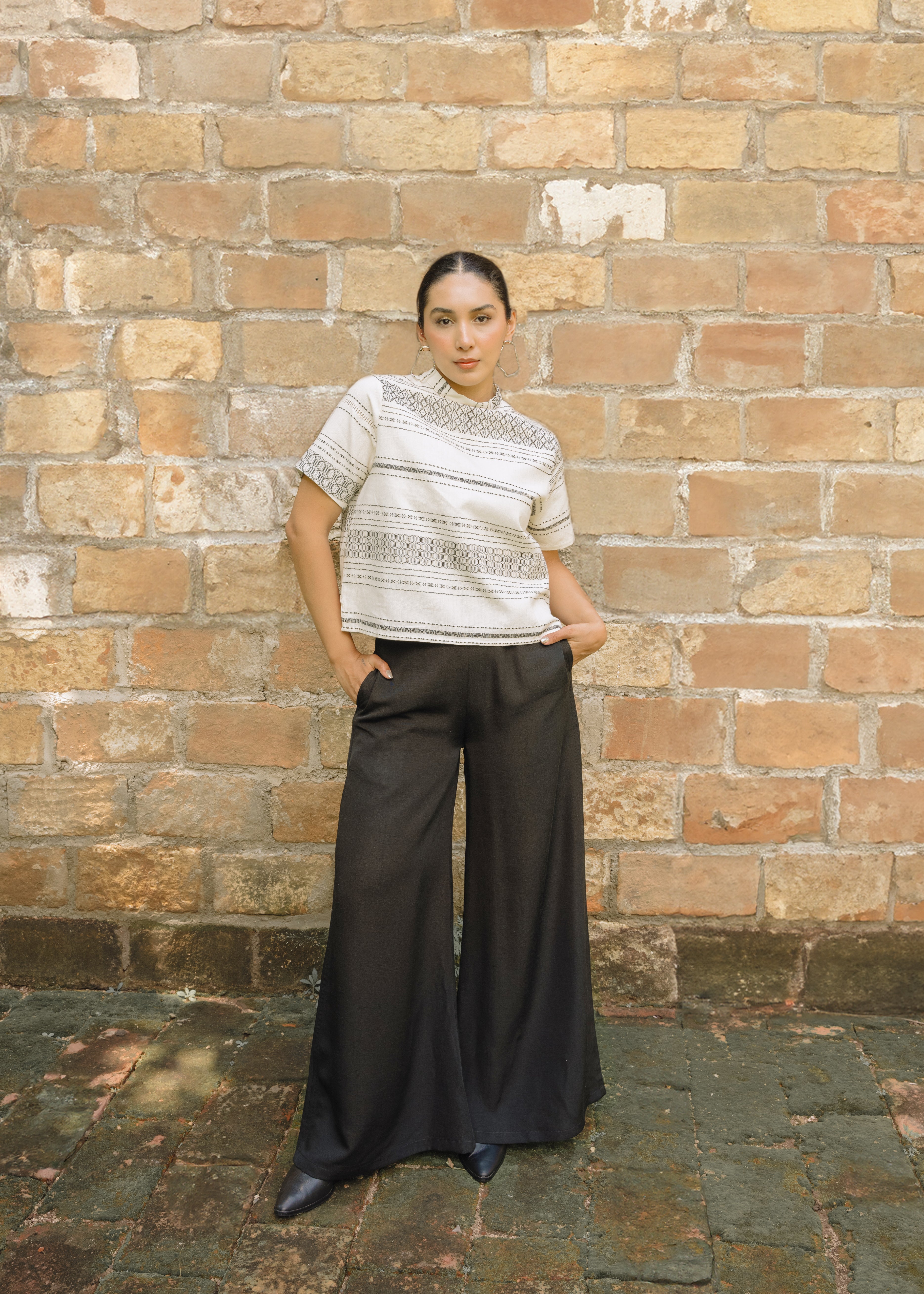 Pantalón Fluido Negro