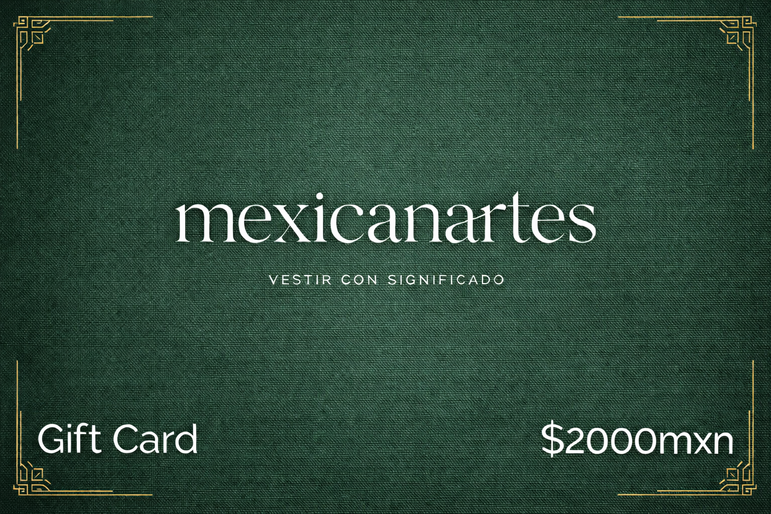 Tarjeta de Regalo $2,000