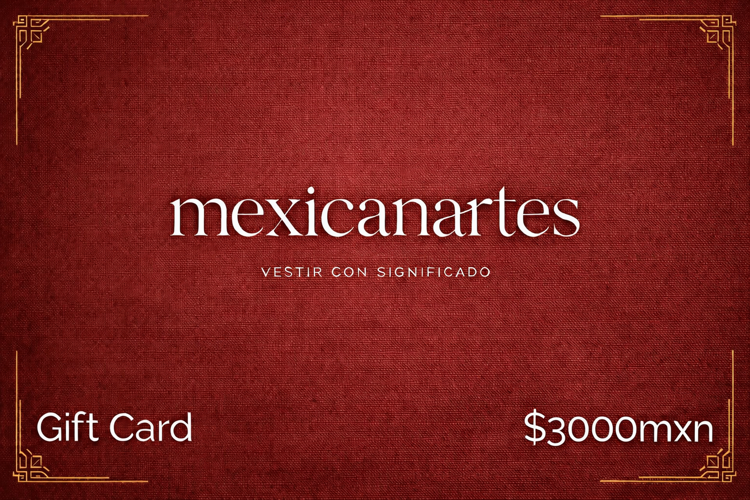 Tarjeta de Regalo $3,000