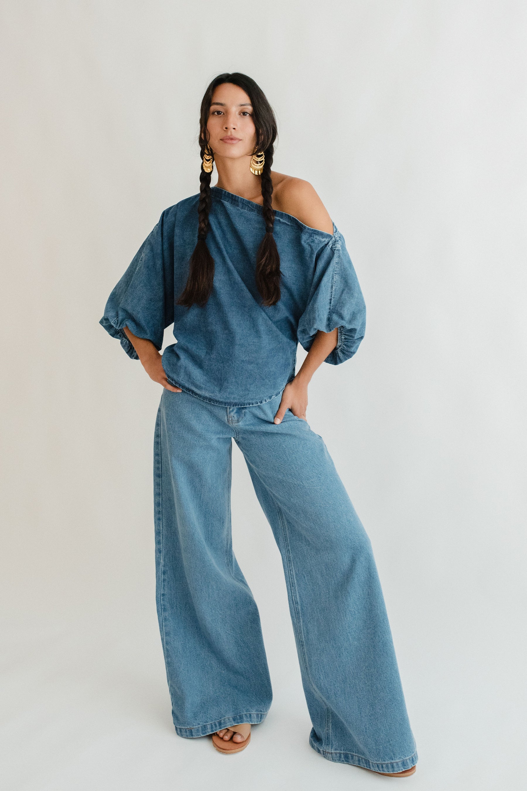 Miranda Denim Blouse