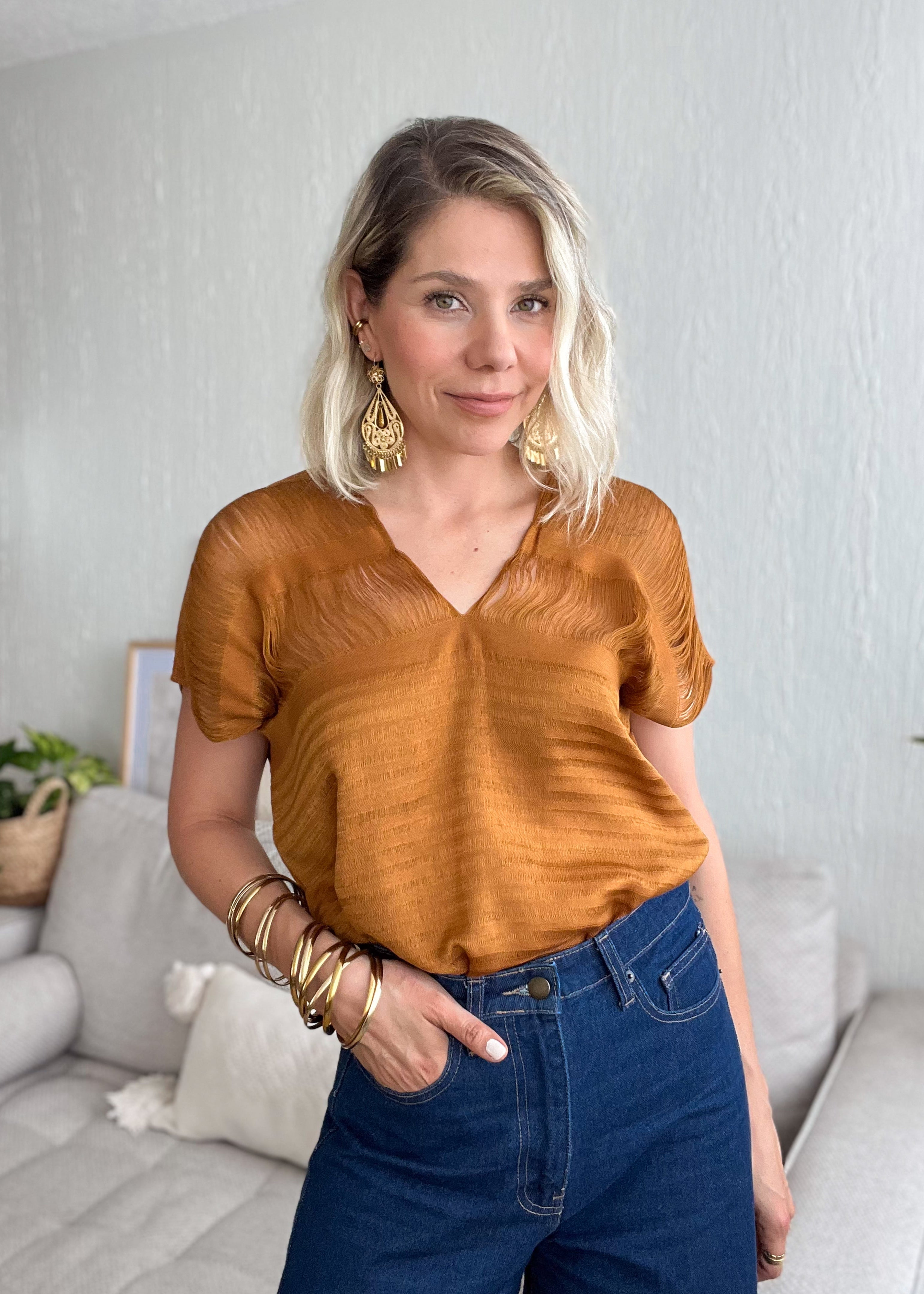 Frayed Blouse