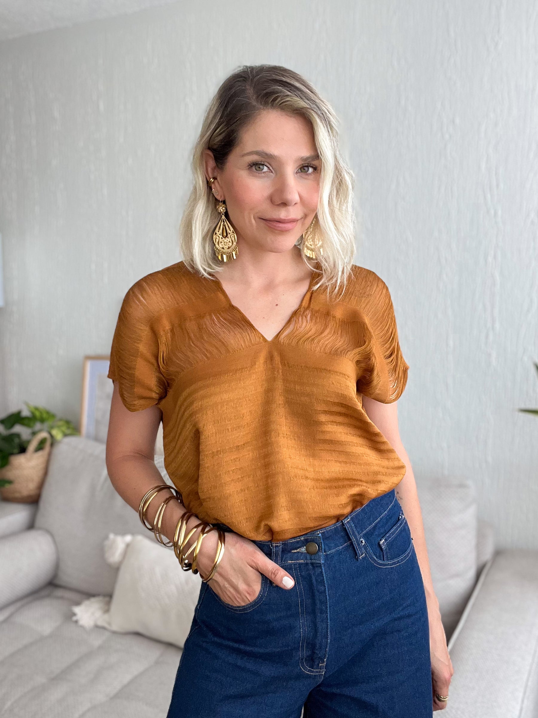 Blusa Deshilada