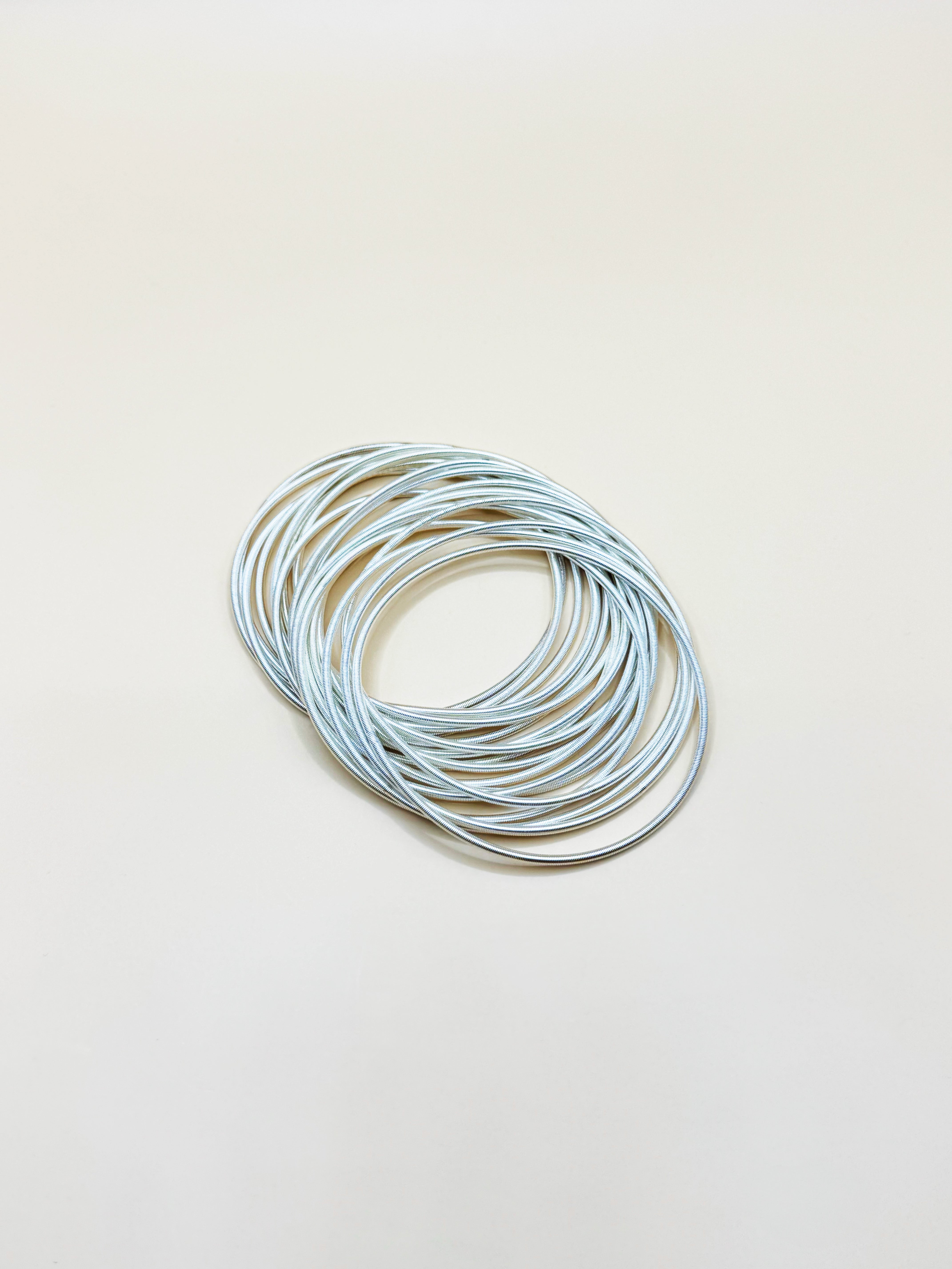 Conjunto De Pulseras Plata N147