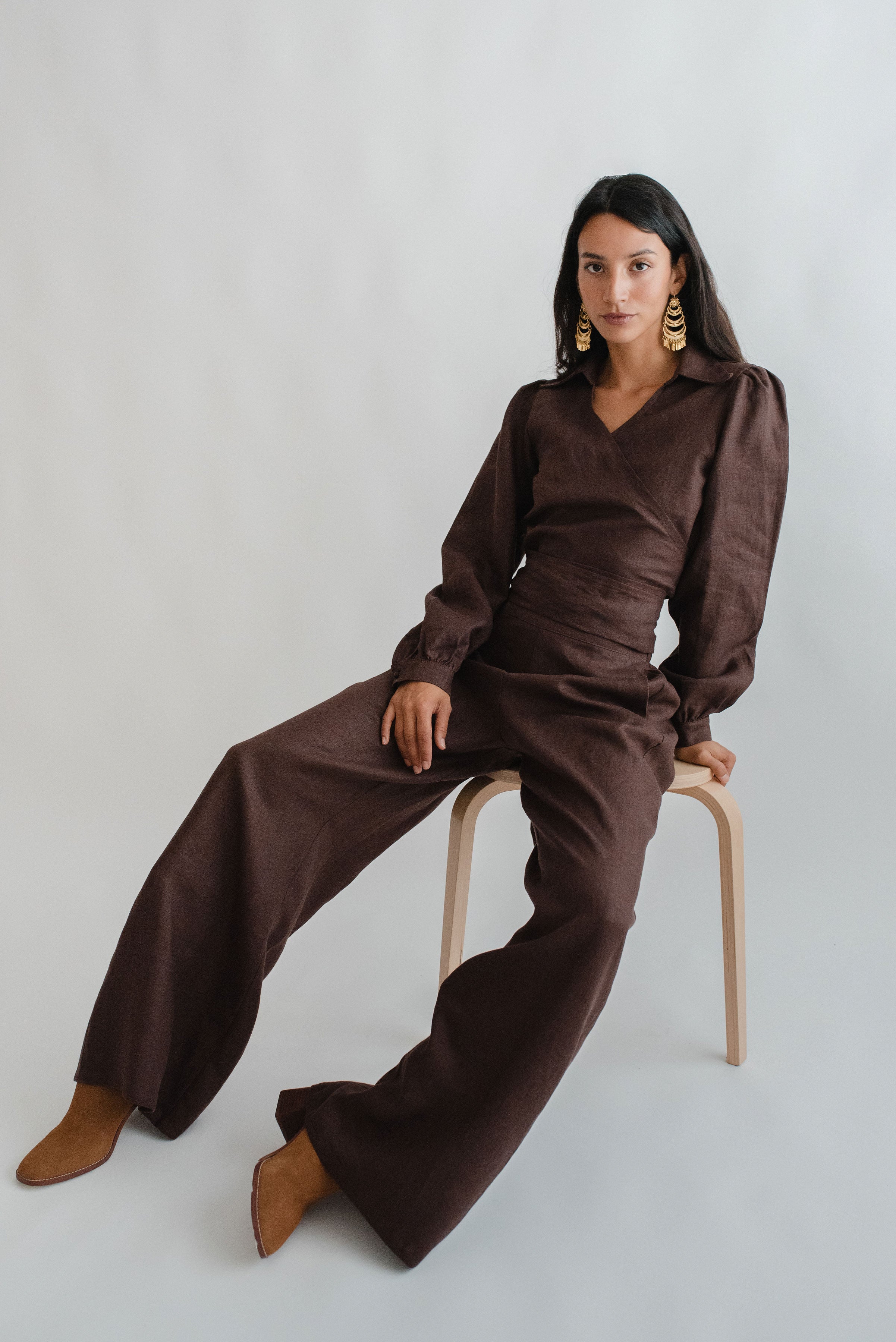 Pantalón Palazzo Chocolate Pantalón Palazzo Chocolate