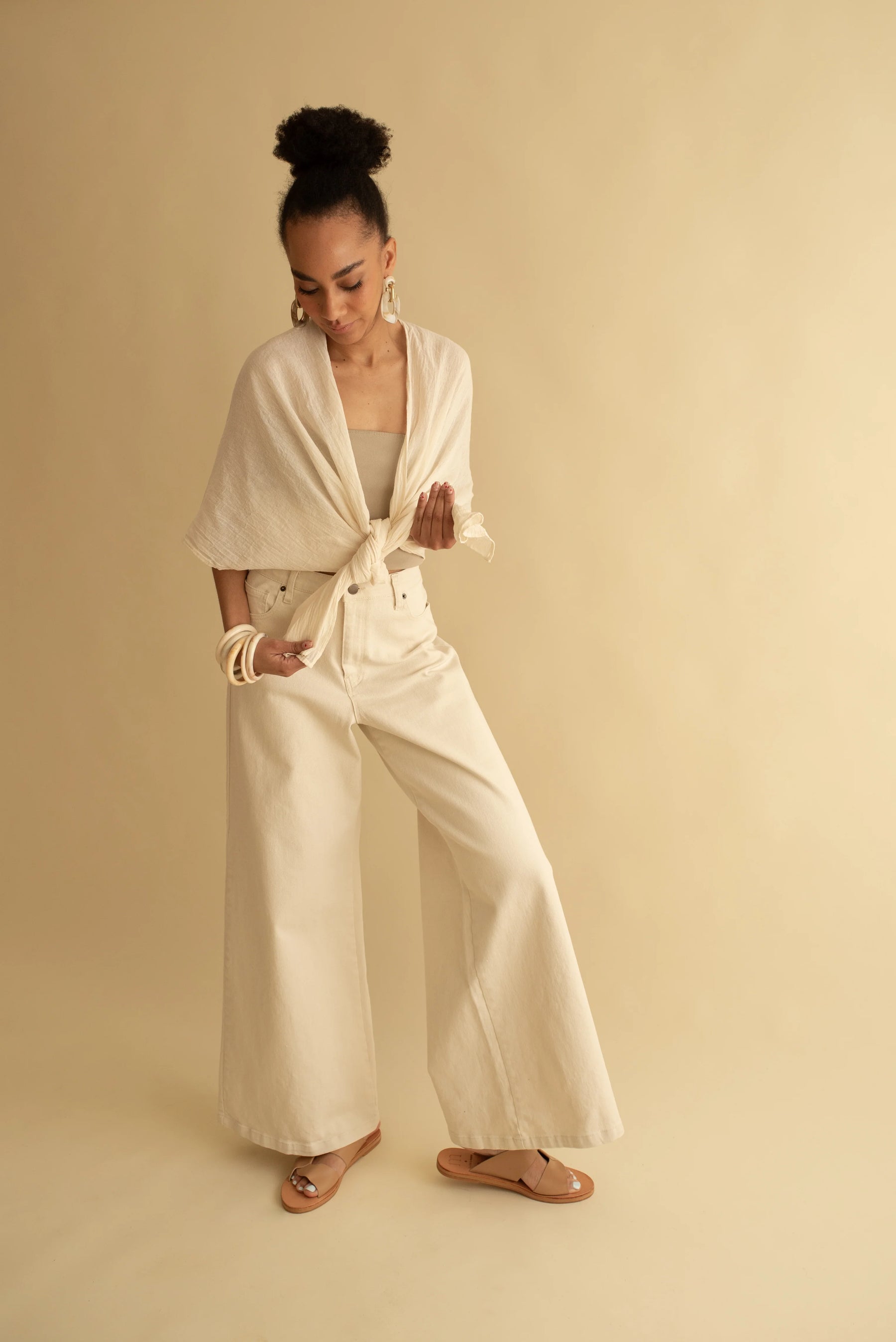 Pantalón Hilos de Raíz Mezclilla