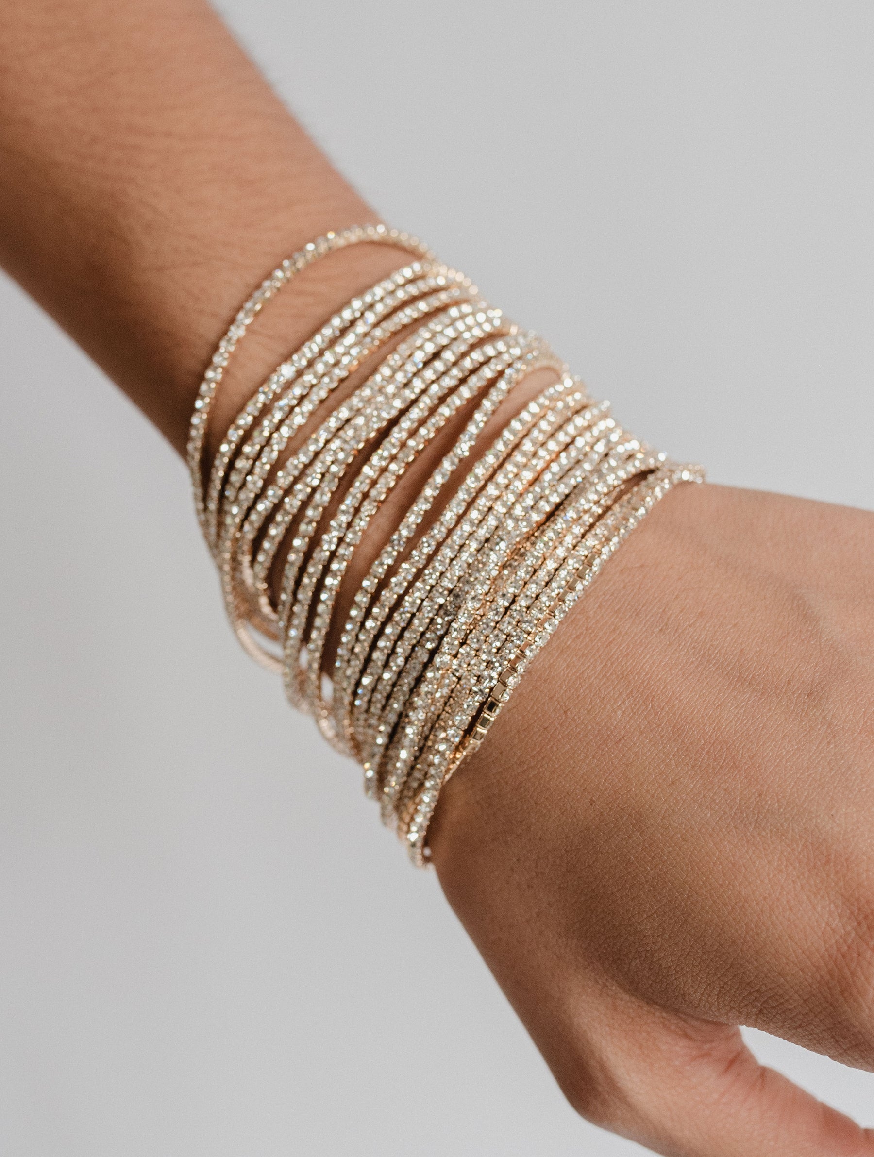 Pulseras de Brillo Doradas D2