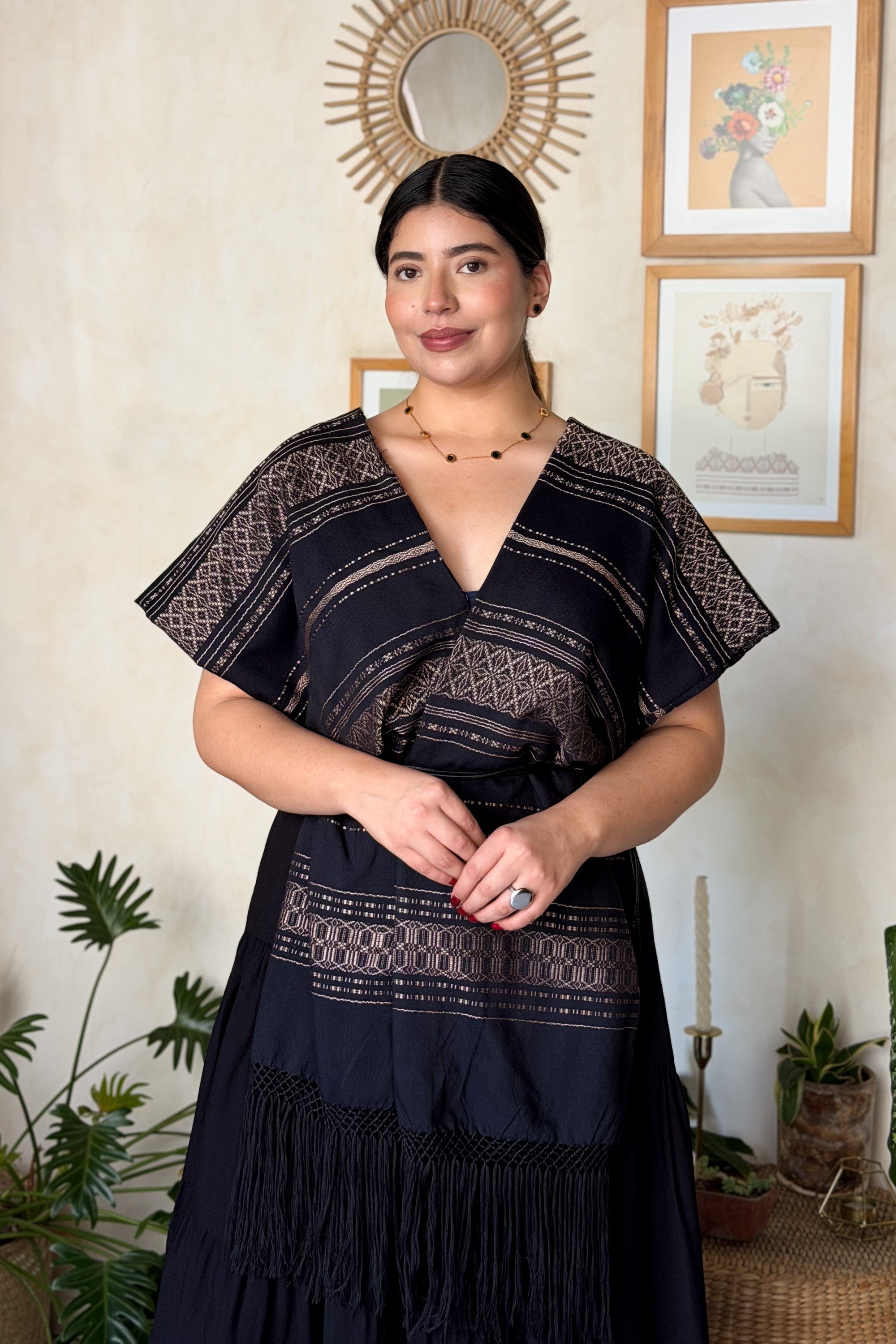 Rebozo Fino El Legado Negro Dorado