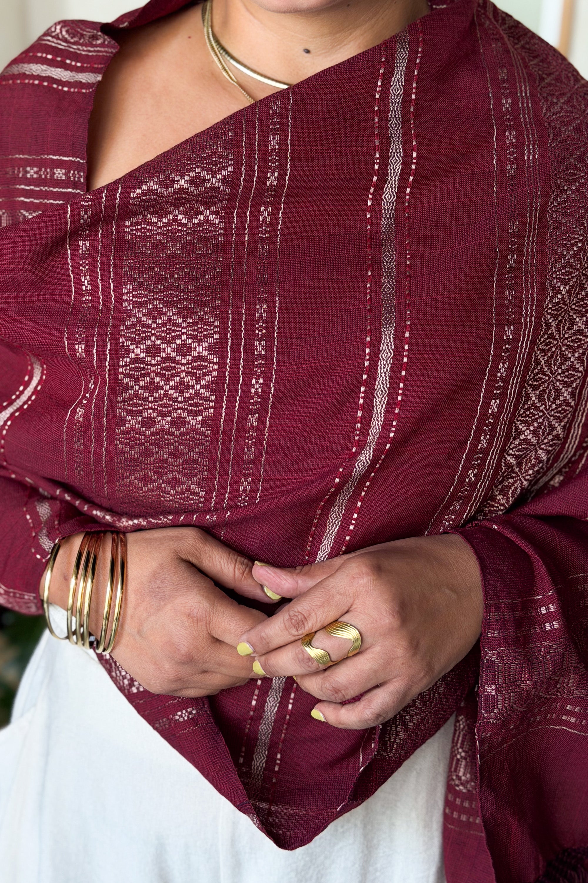 Regina Shredded Copper Bone Rebozo