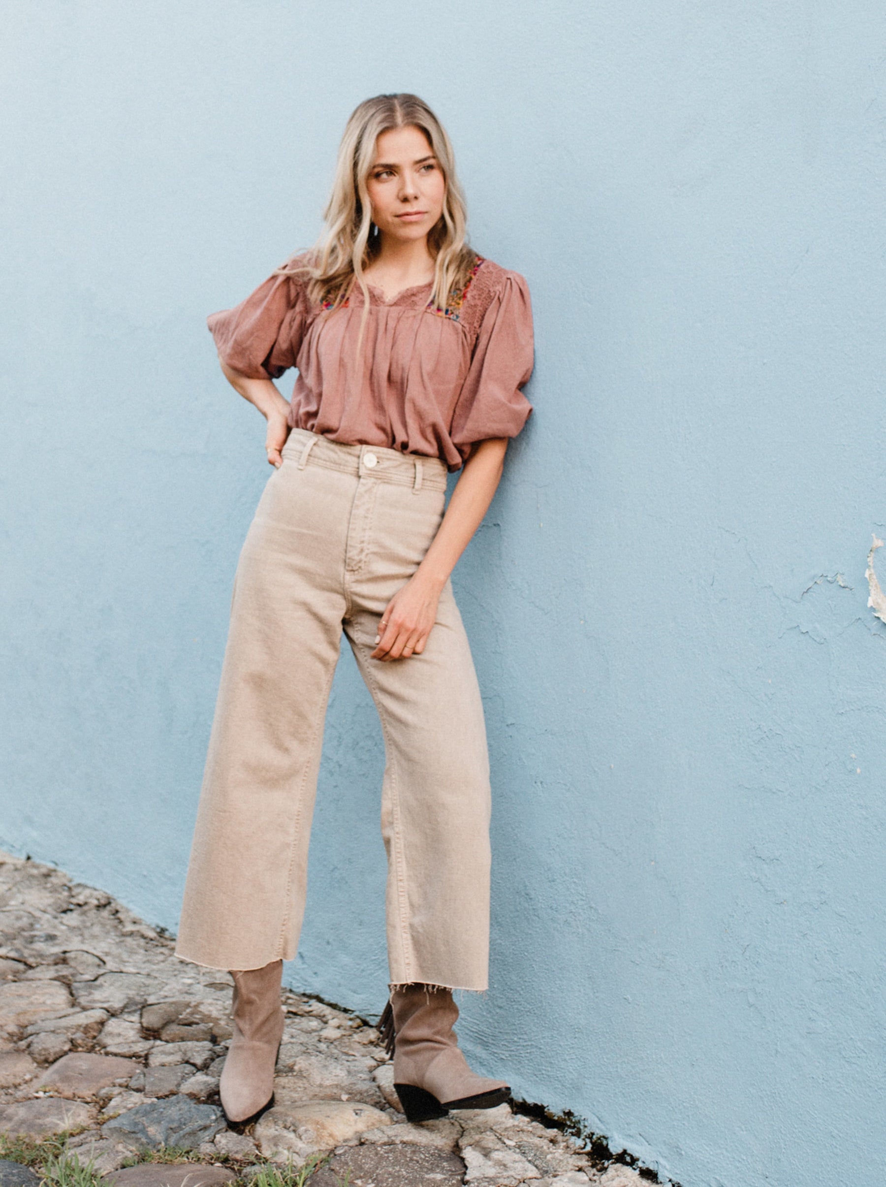 Blusa San Antonia con manga