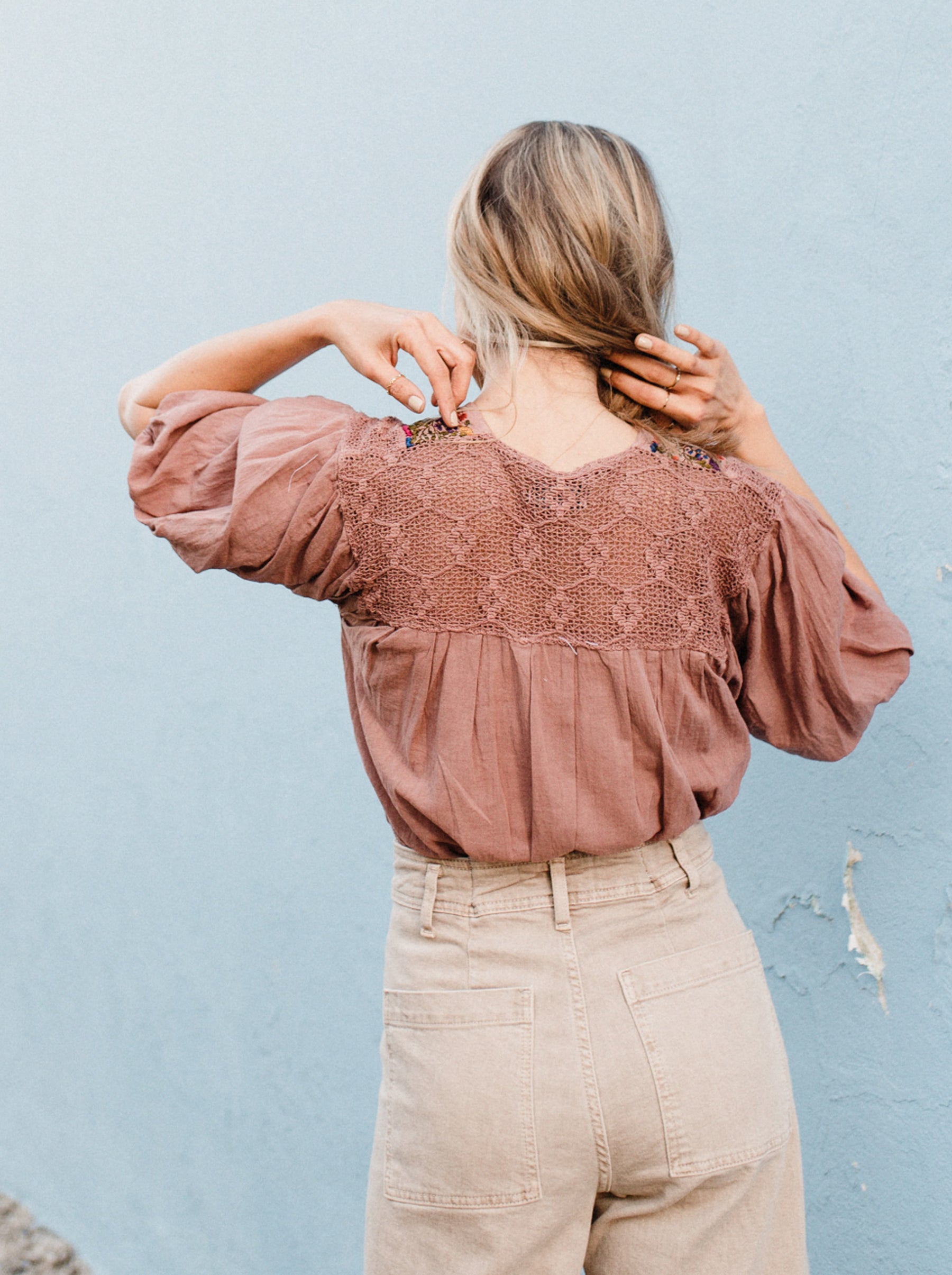 Blusa San Antonia con manga