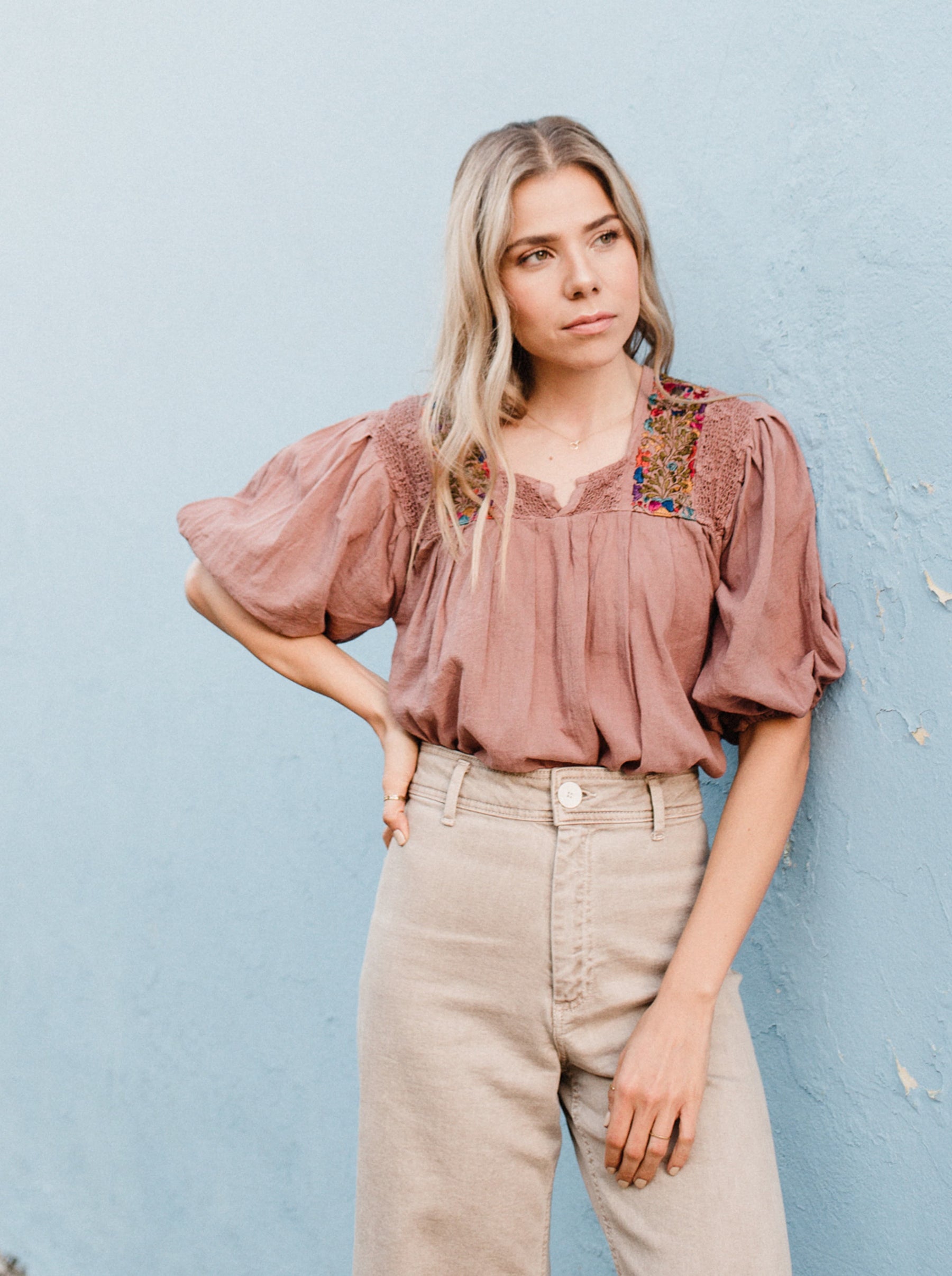Blusa San Antonia con manga